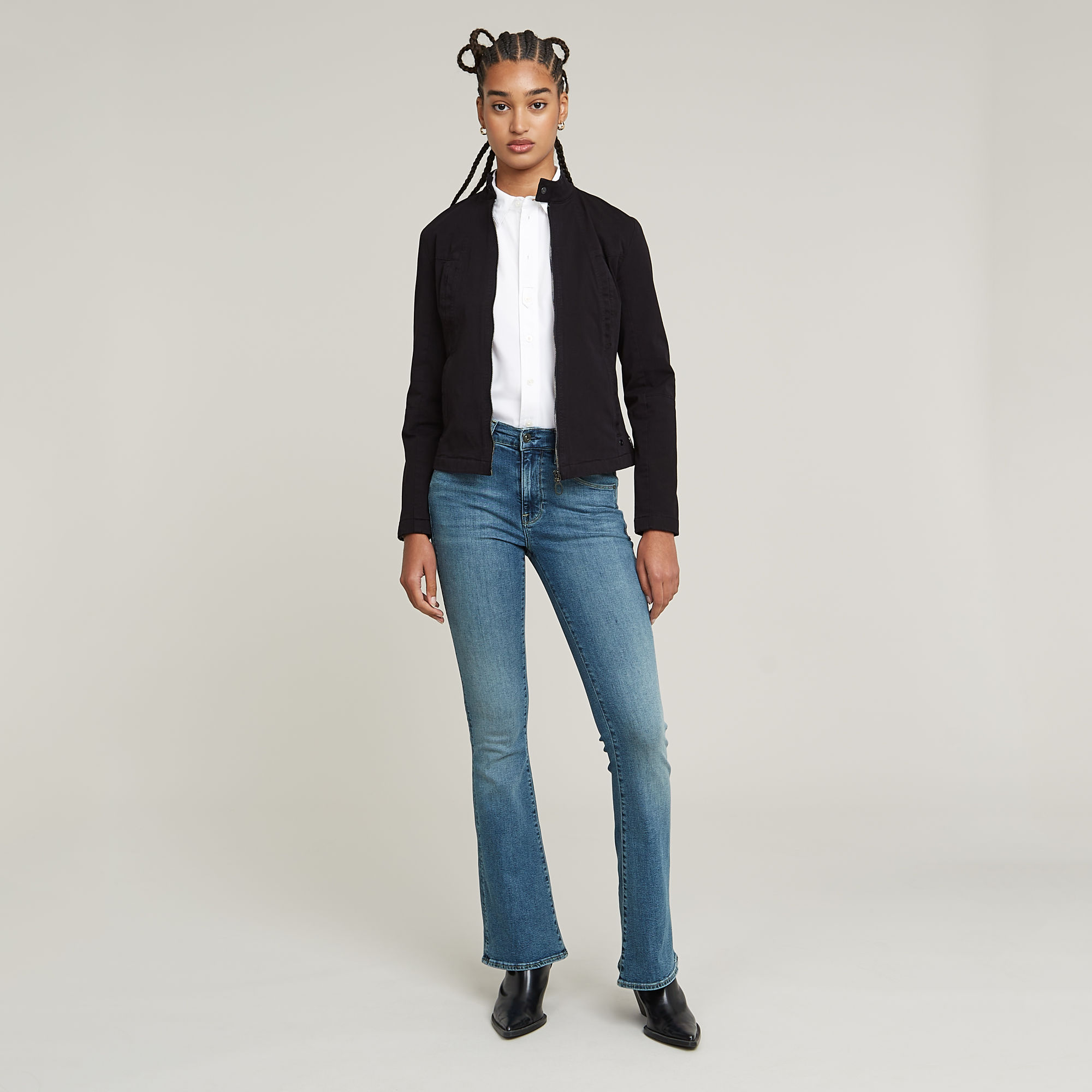 G-Star RAW Biker Jack Zwart Dames