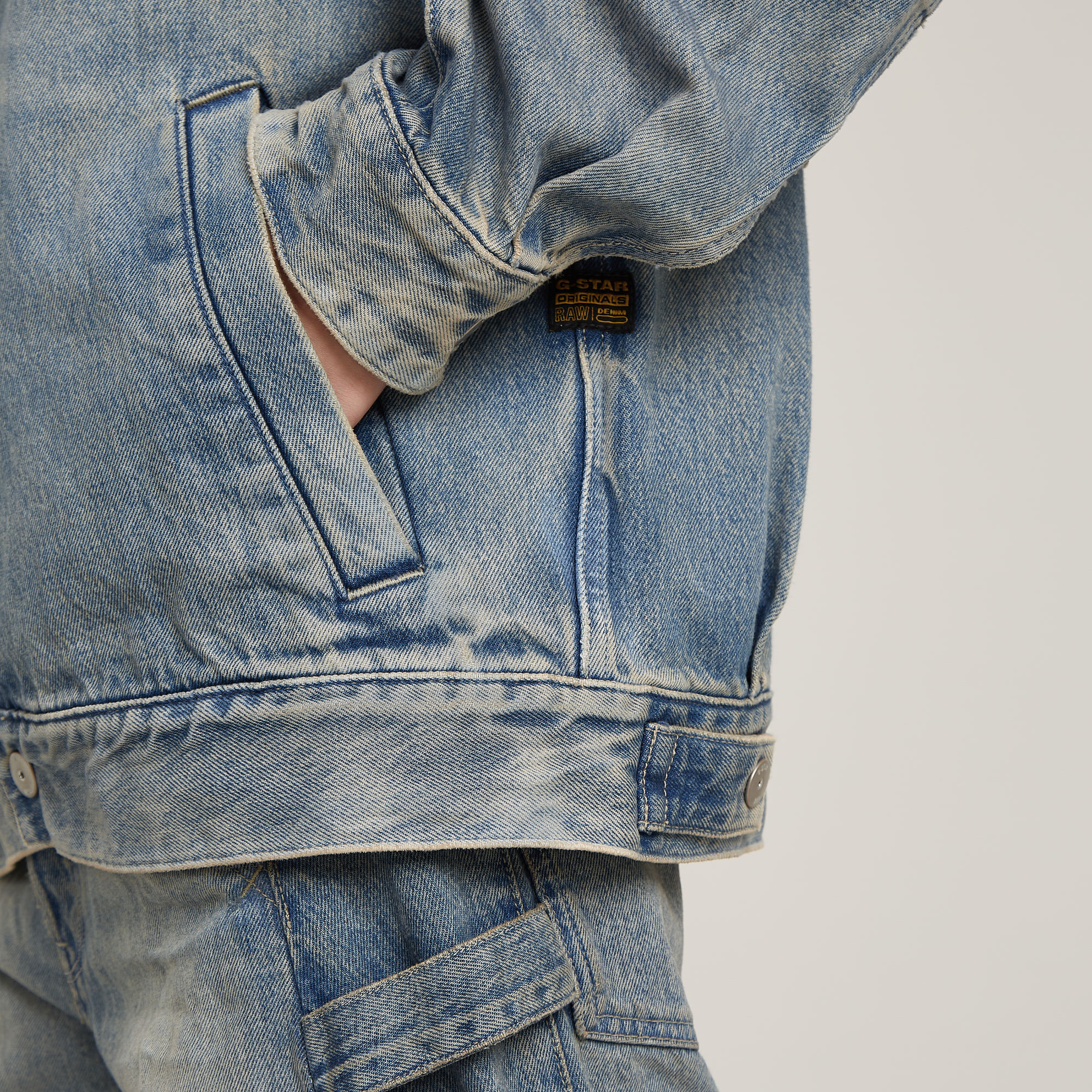 G-Star RAW Long Drifter Jack Lichtblauw Dames