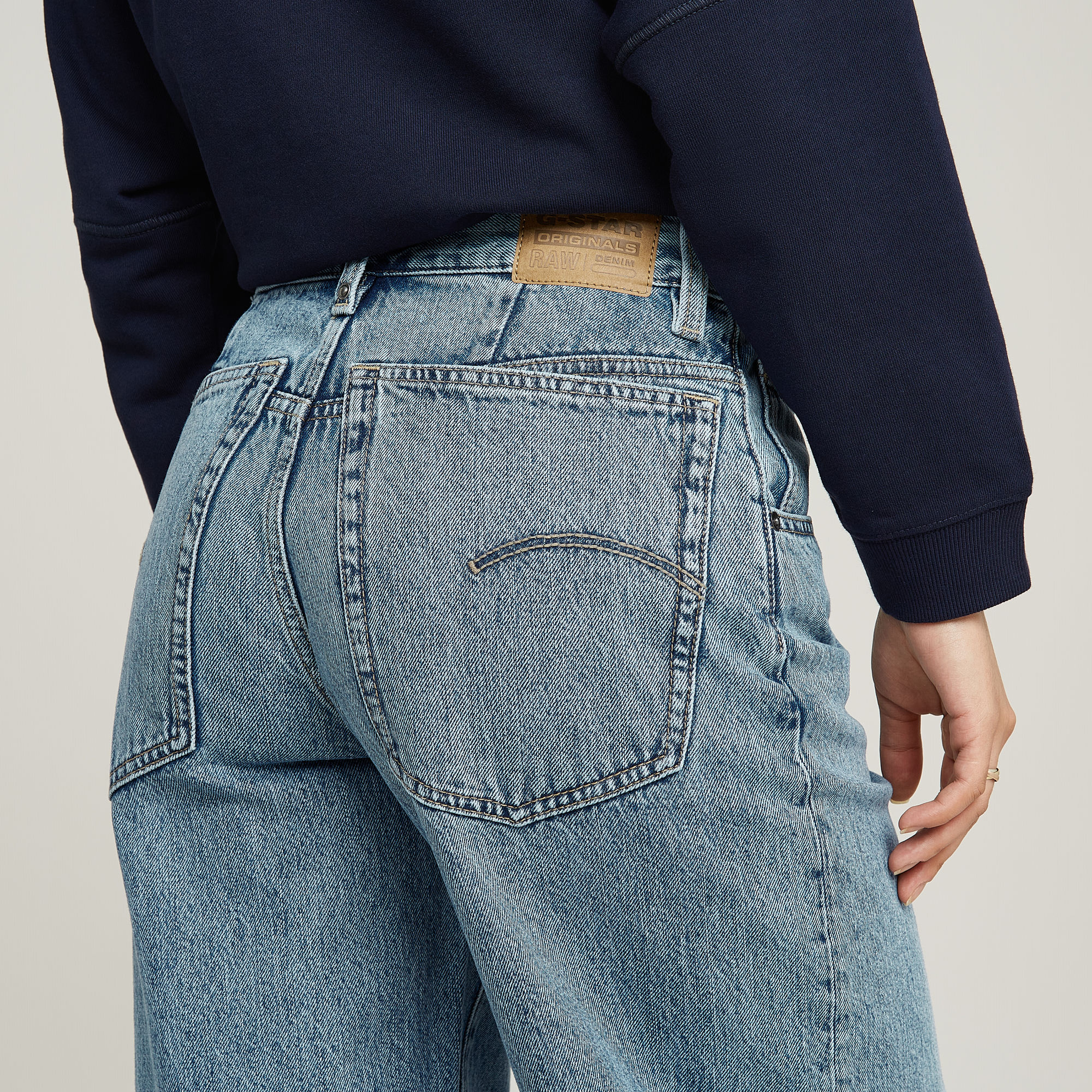 G-Star RAW Skater High Loose Jeans Midden blauw Dames