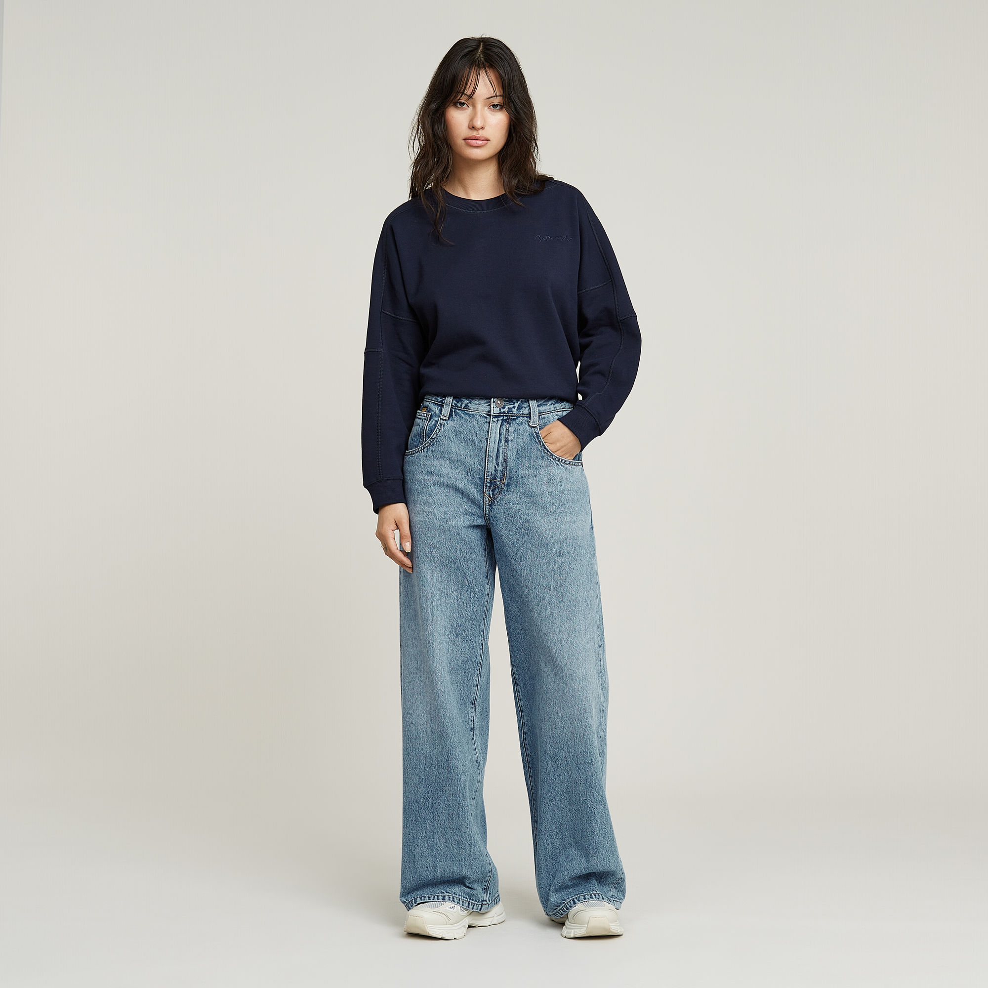 G-Star RAW Skater High Loose Jeans Midden blauw Dames