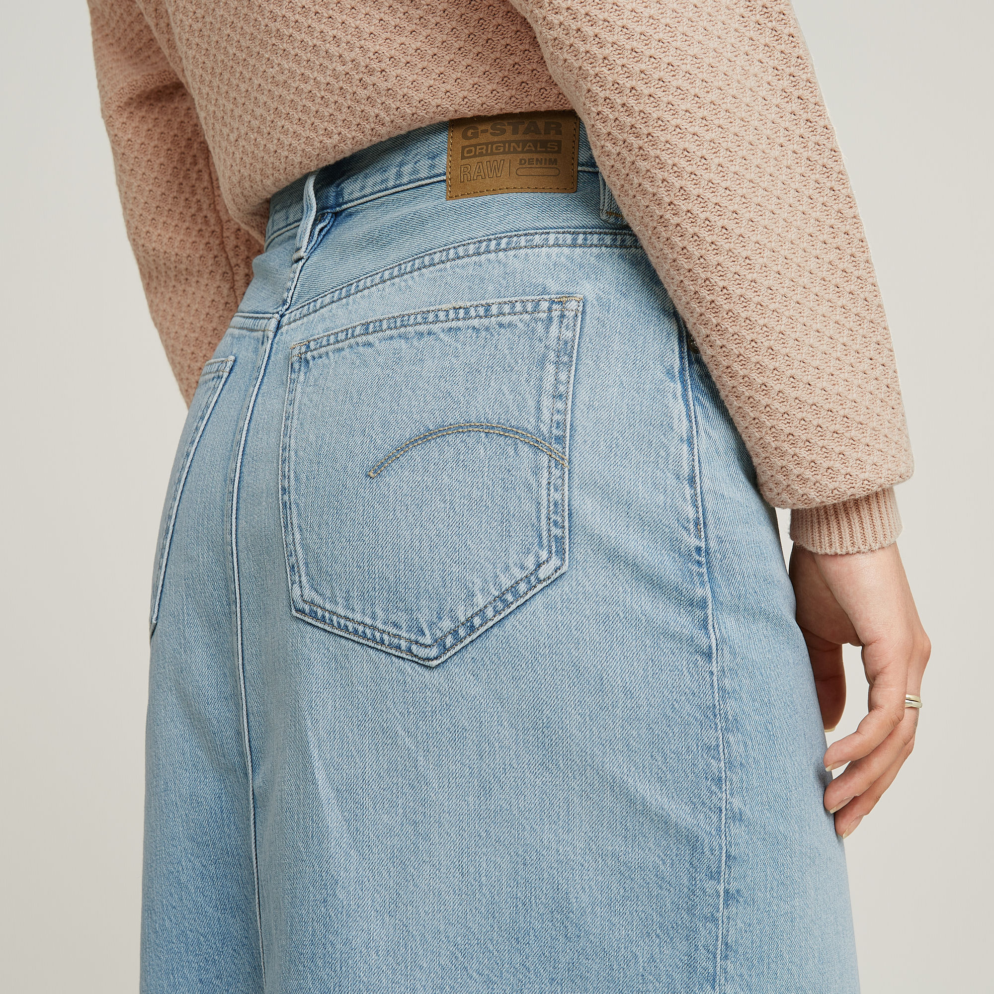 G-Star RAW Viktoria Lange Rok Lichtblauw Dames
