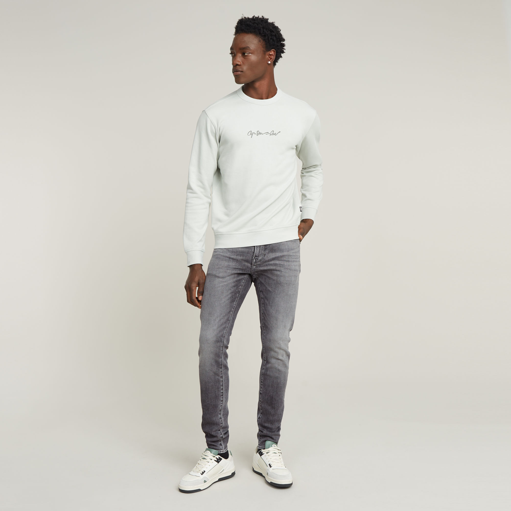 G-Star RAW Revend FWD Skinny Jeans Grijs Heren