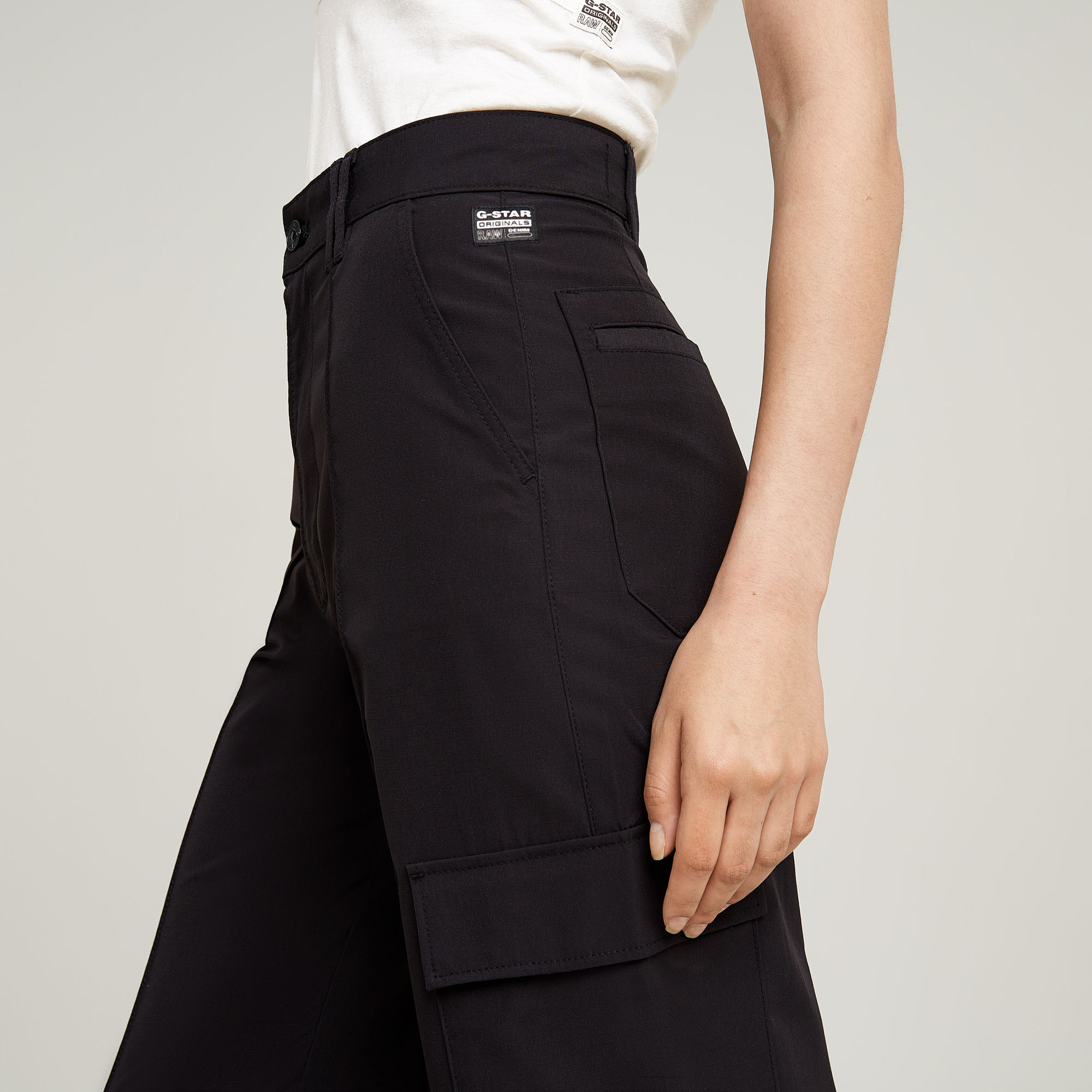 G-Star RAW High Waist Cargobroek Zwart Dames