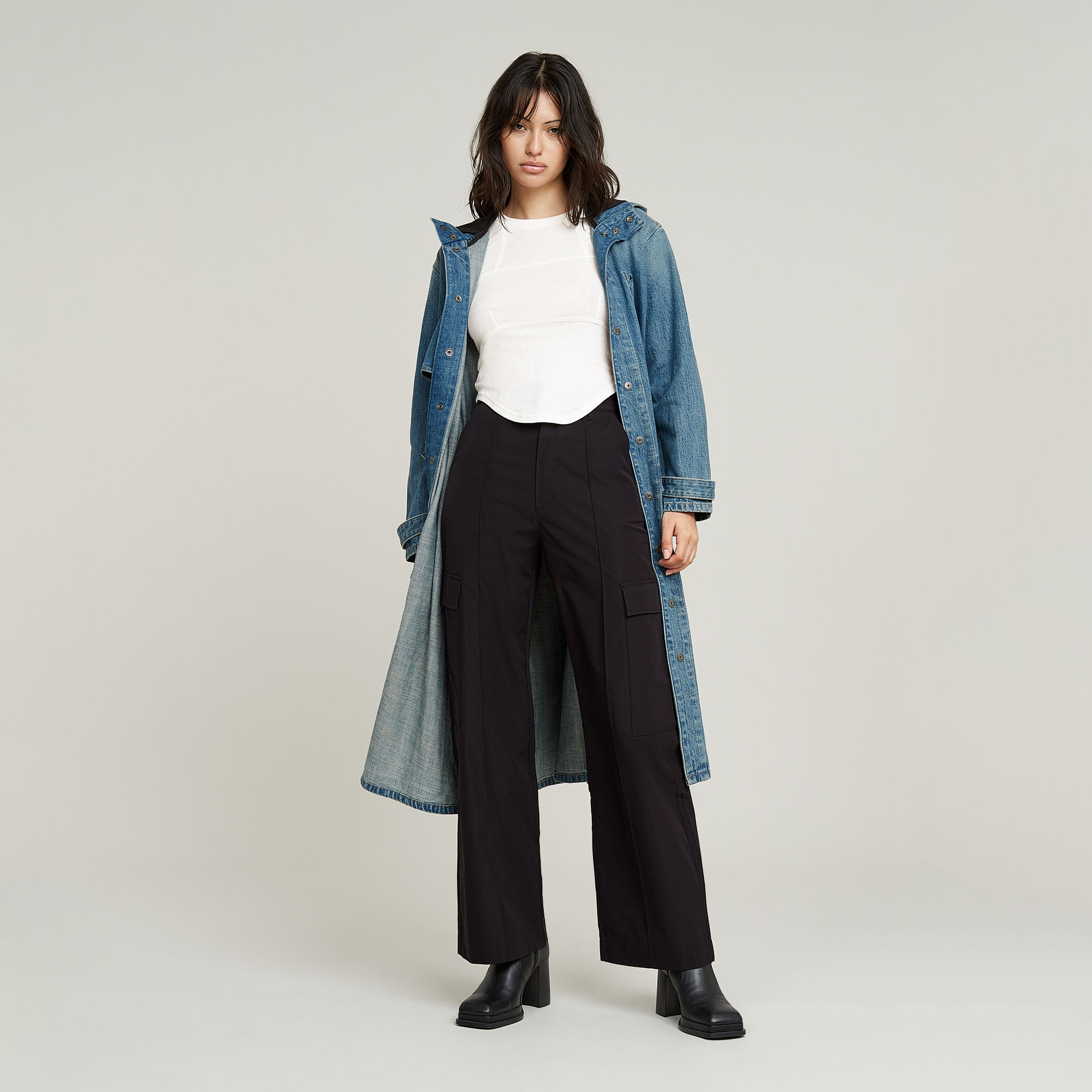G-Star RAW High Waist Cargobroek Zwart Dames