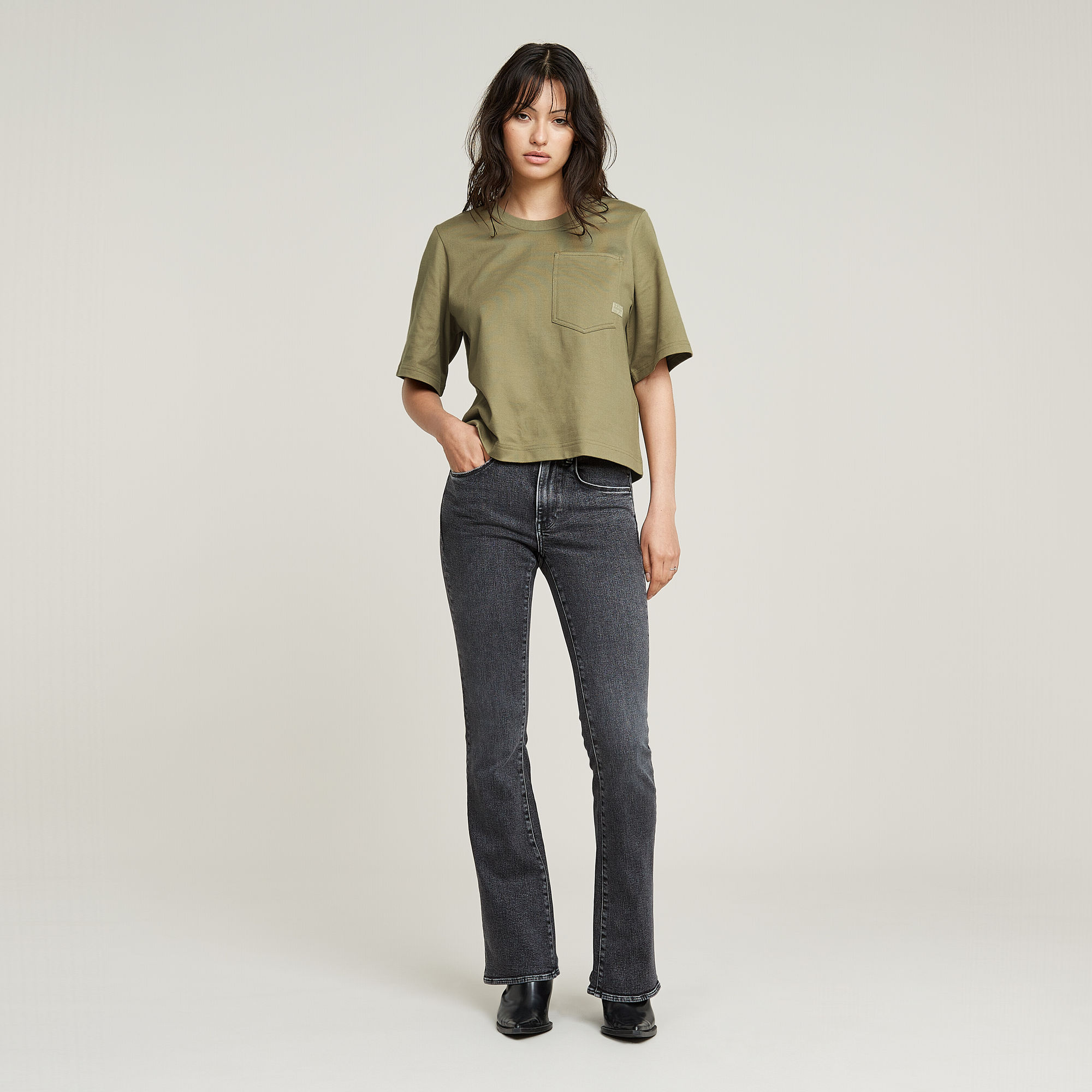 G-Star RAW Pocket Top Groen Dames