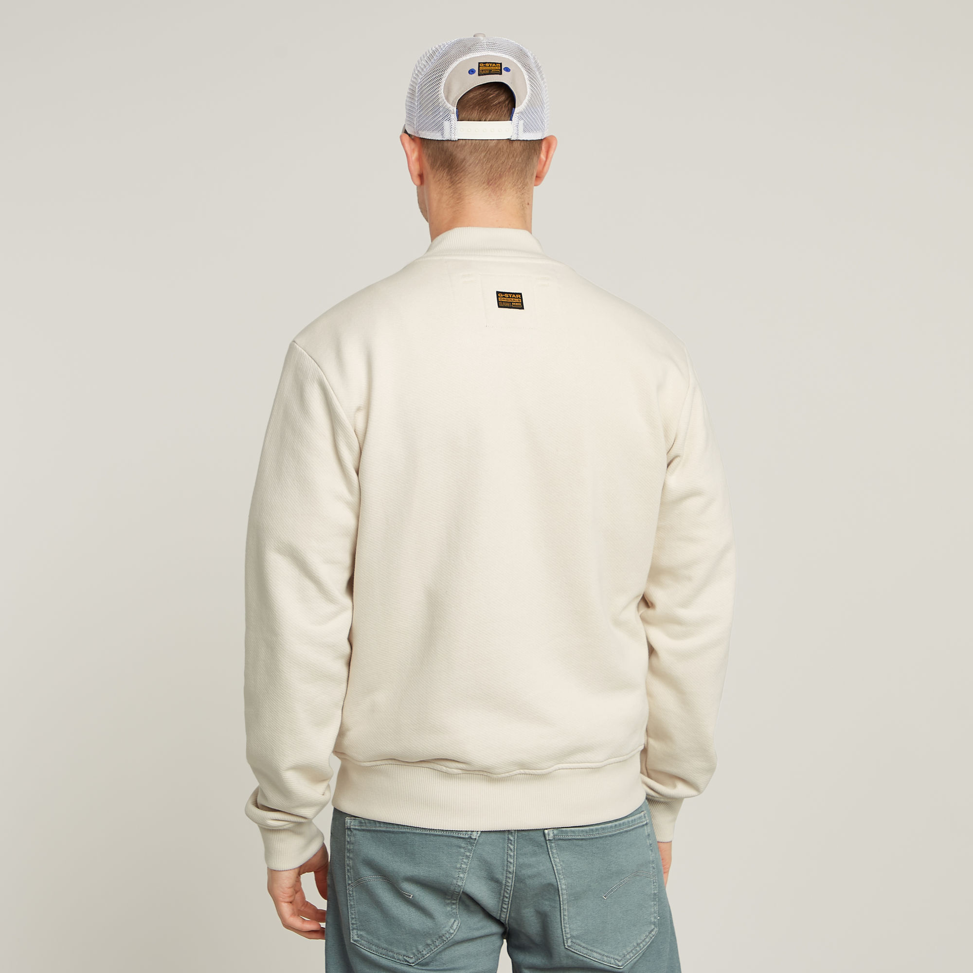 G-Star RAW Woven Mix Relaxed Sweater Wit Heren