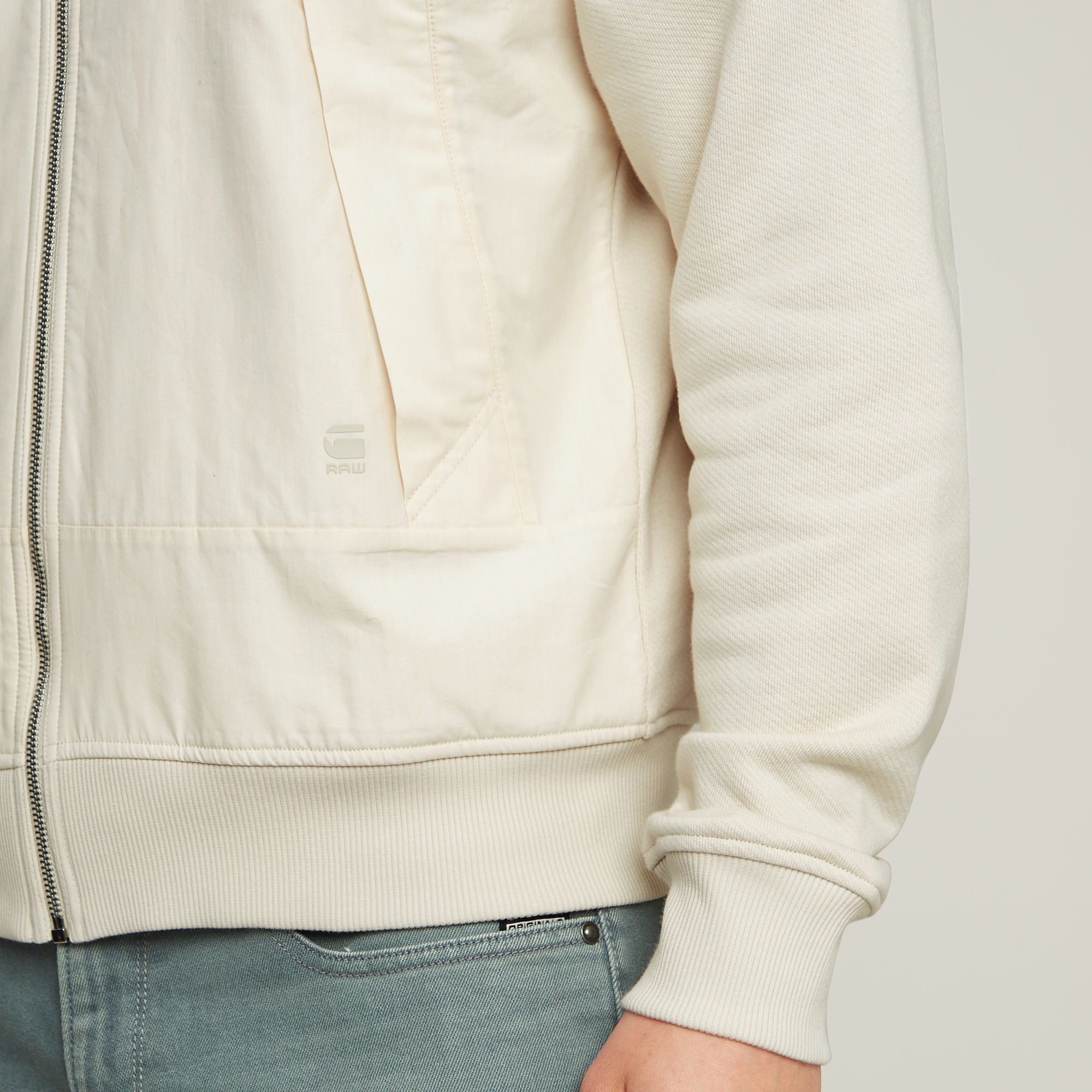G-Star RAW Woven Mix Relaxed Sweater Wit Heren