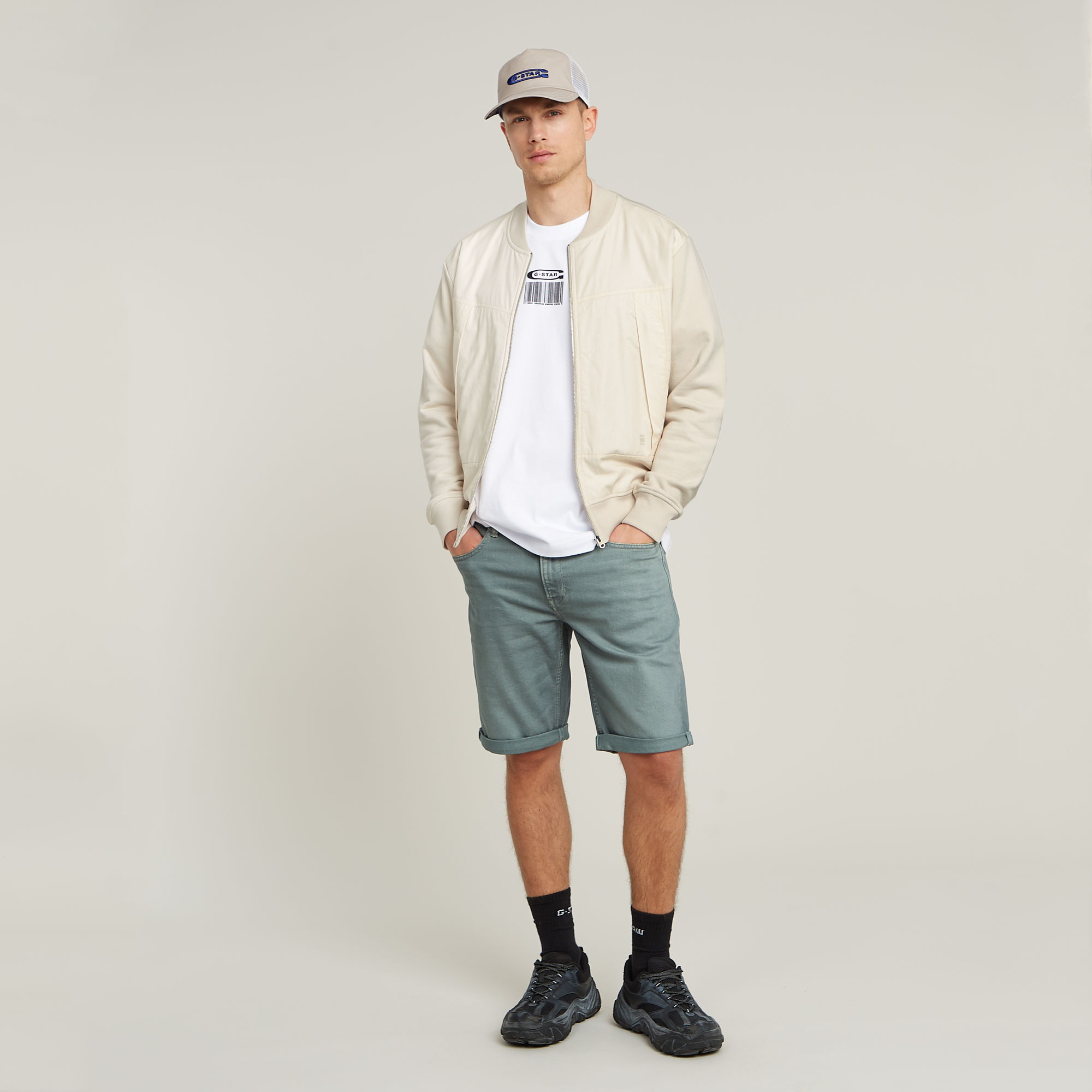 G-Star RAW Woven Mix Relaxed Sweater Wit Heren