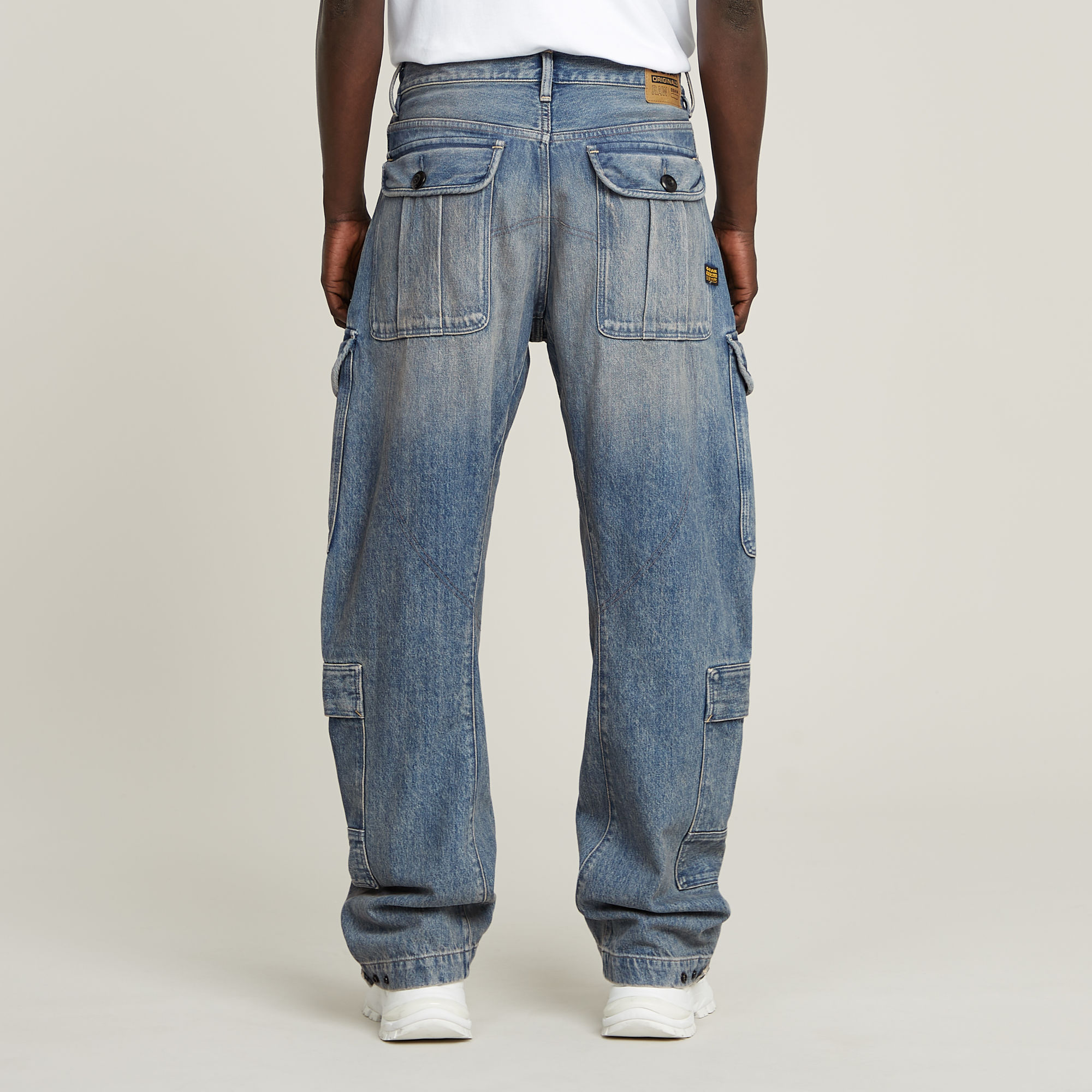 G-Star RAW Bend 3D Cargo Loose Jeans Lichtblauw Heren