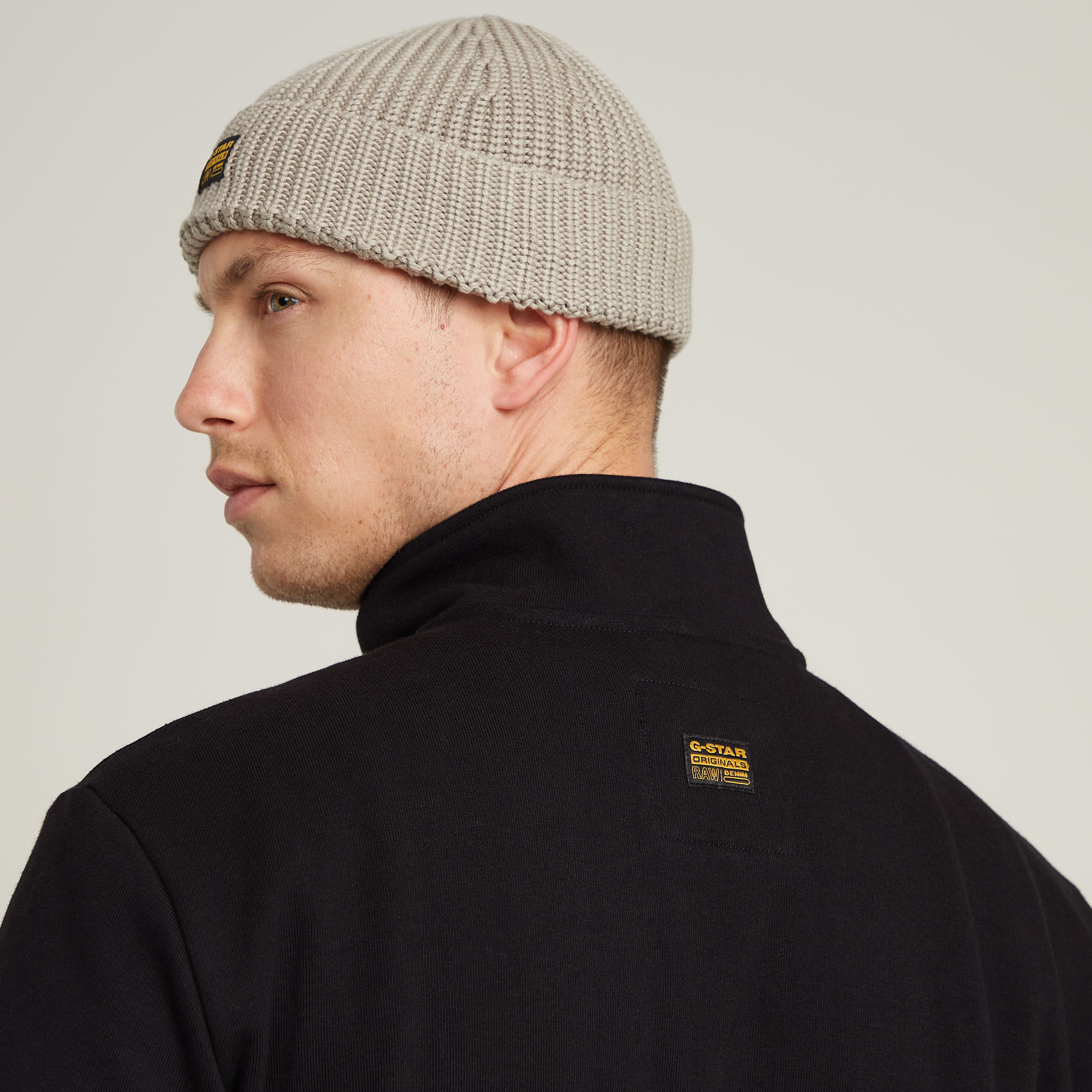 G-Star RAW Nifous Half Zip Sweater Zwart Heren