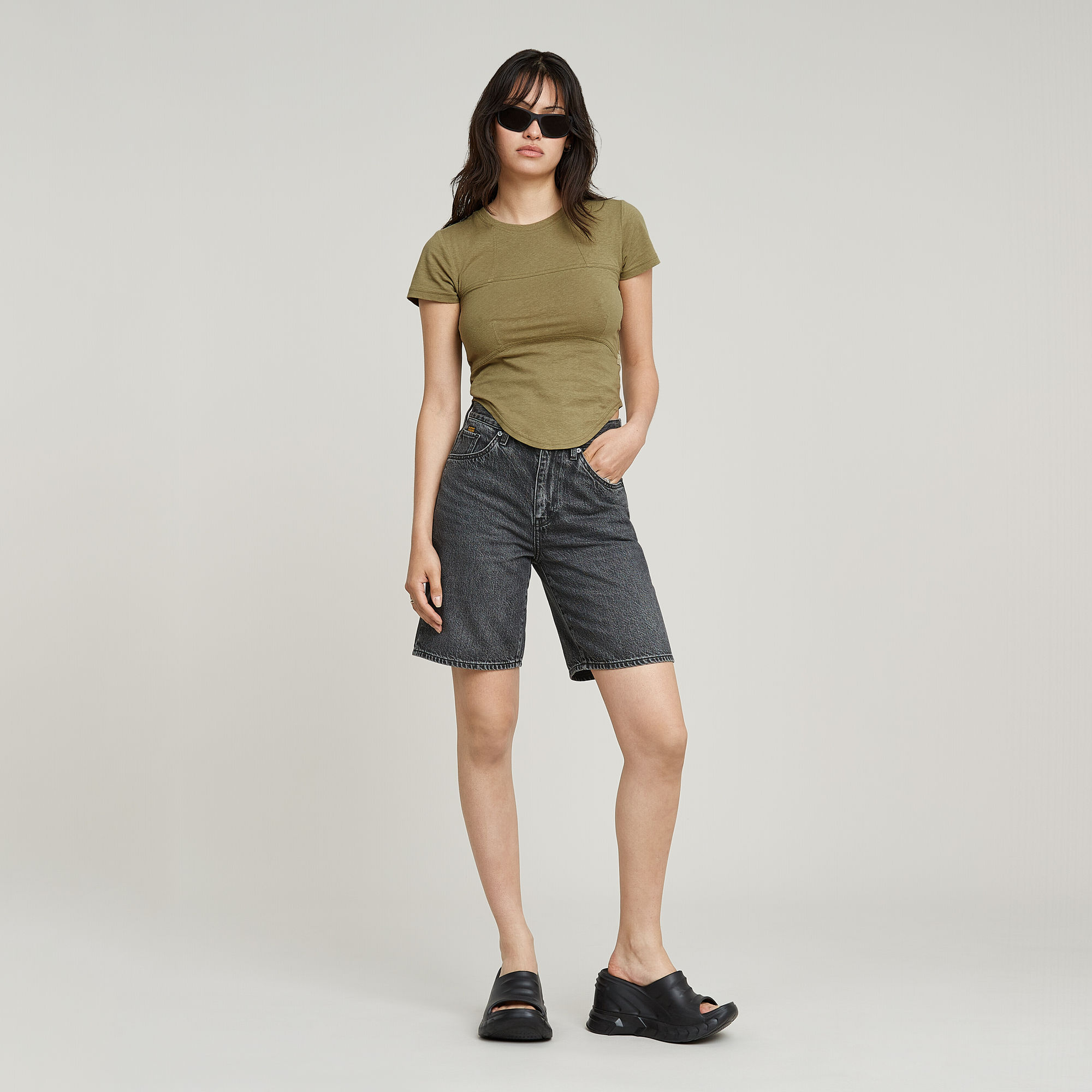 G-Star RAW Corset Slim Top Groen Dames