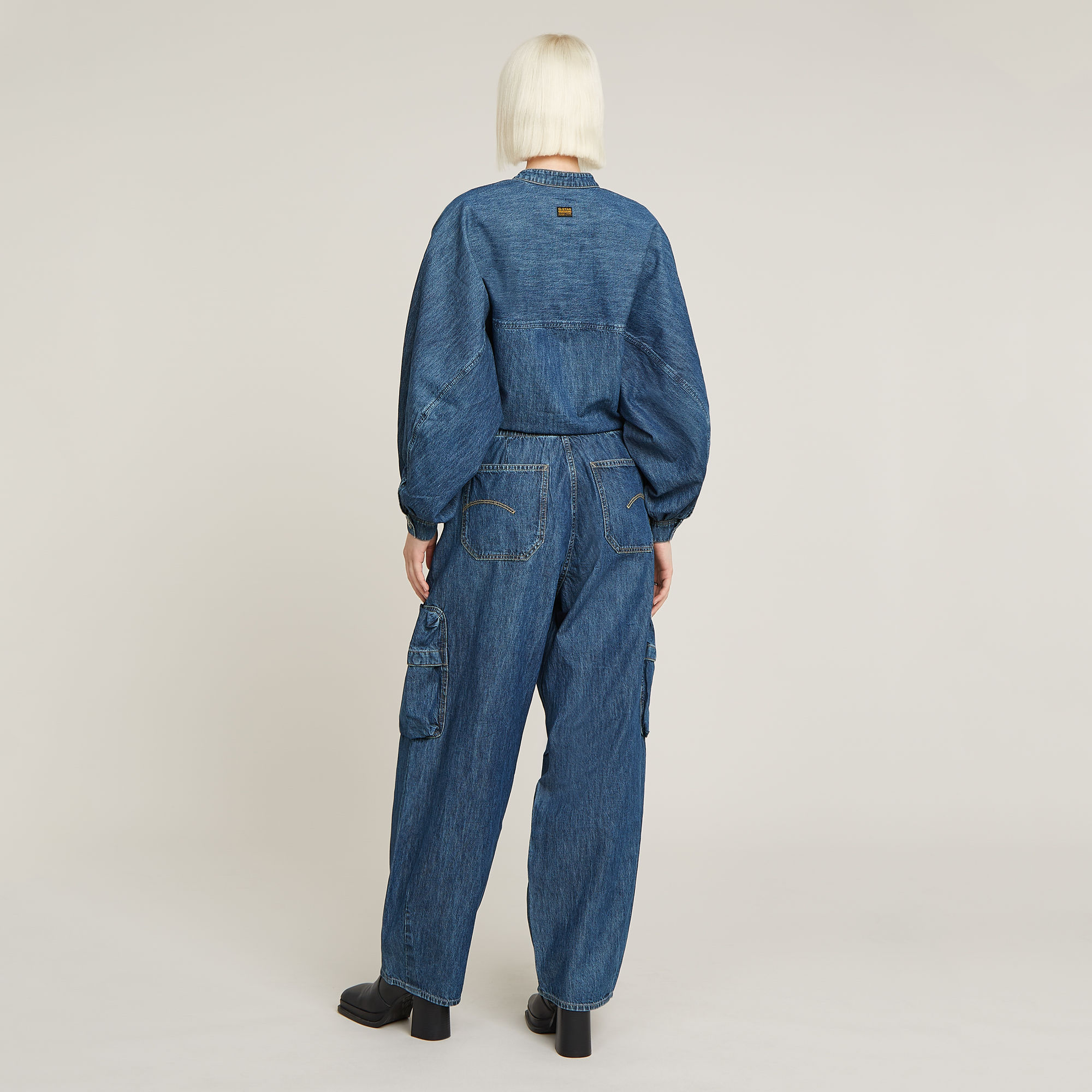 G-Star RAW Balloon Jumpsuit Midden blauw Dames