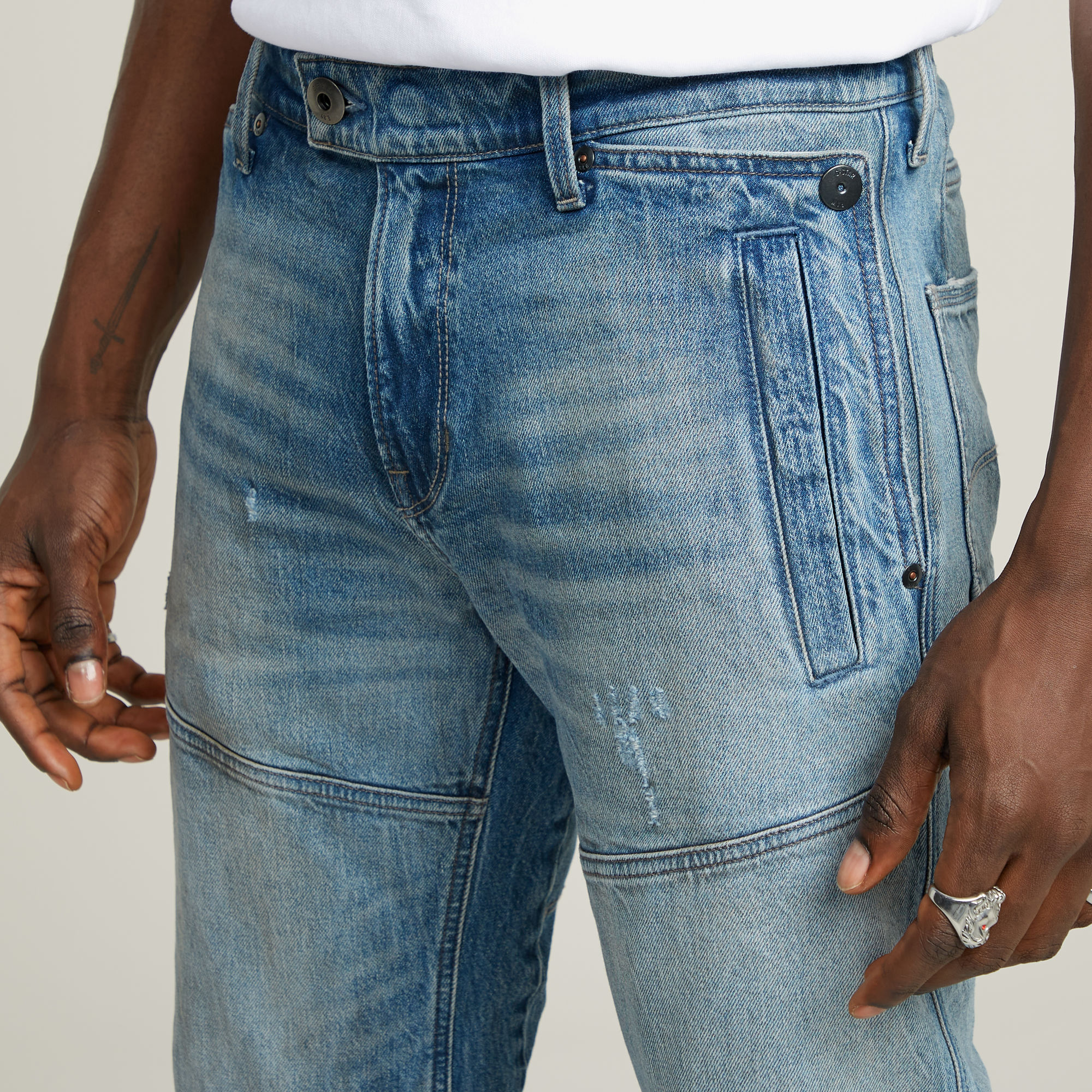 G-Star RAW Diver 3D Slim Jeans Midden blauw Heren