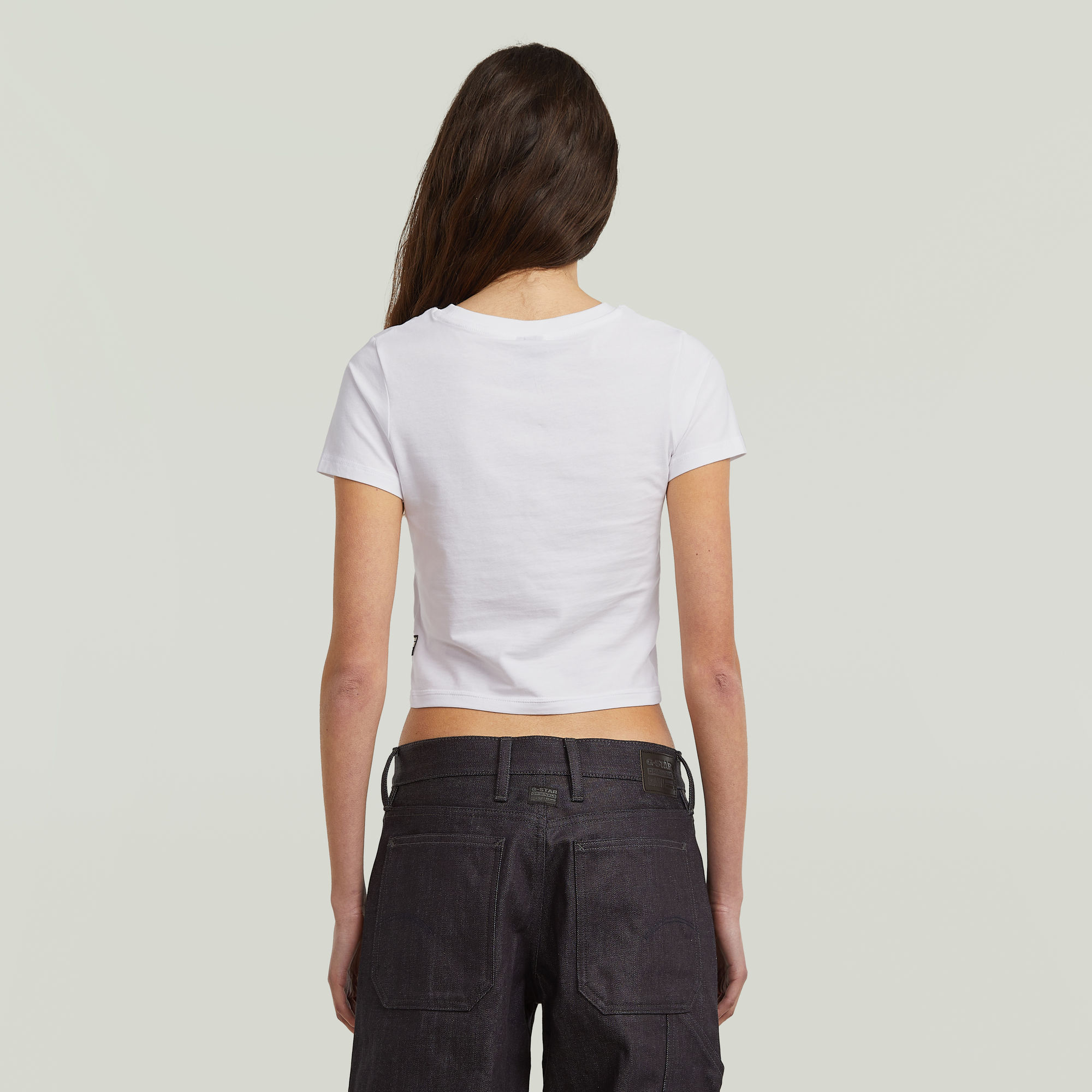 G-Star RAW Cropped Mini Slim Top Wit Dames