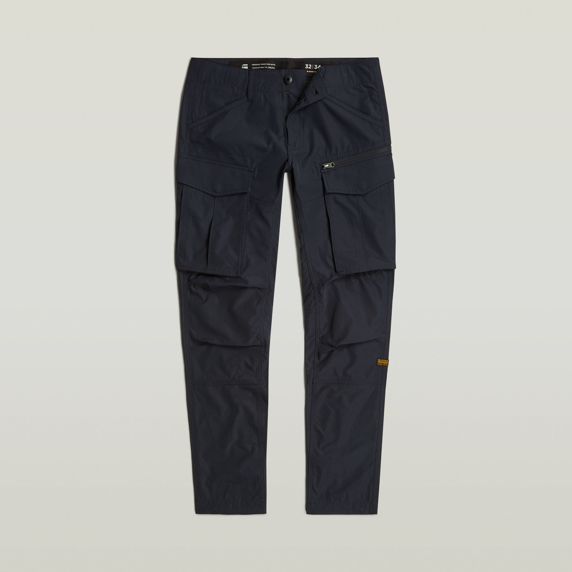 Thumbnail - Rovic Zip 3D Regular Tapered Hose - Dunkelblau - Herren