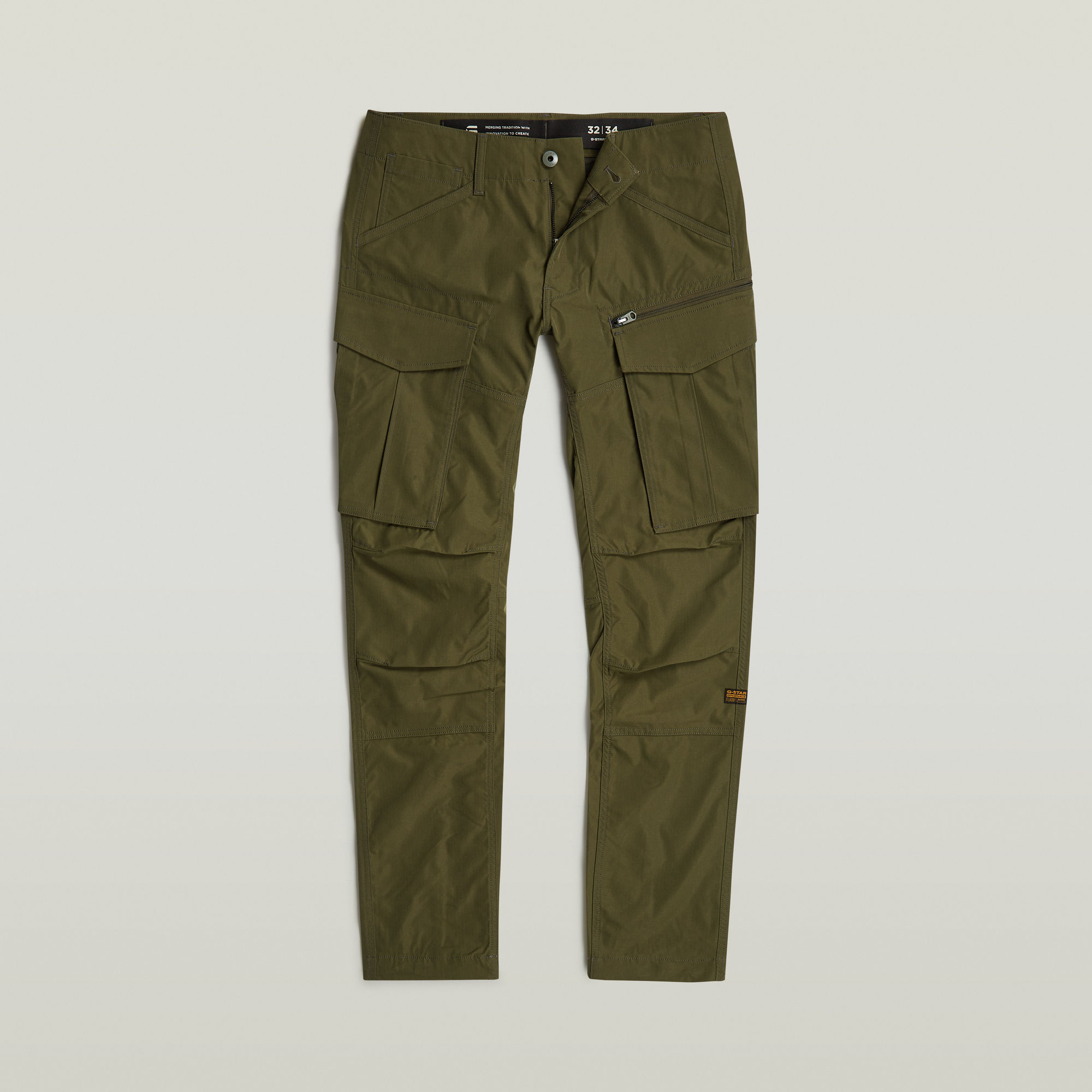 G-Star RAW Rovic Zip 3D Regular Tapered Broek Groen Heren