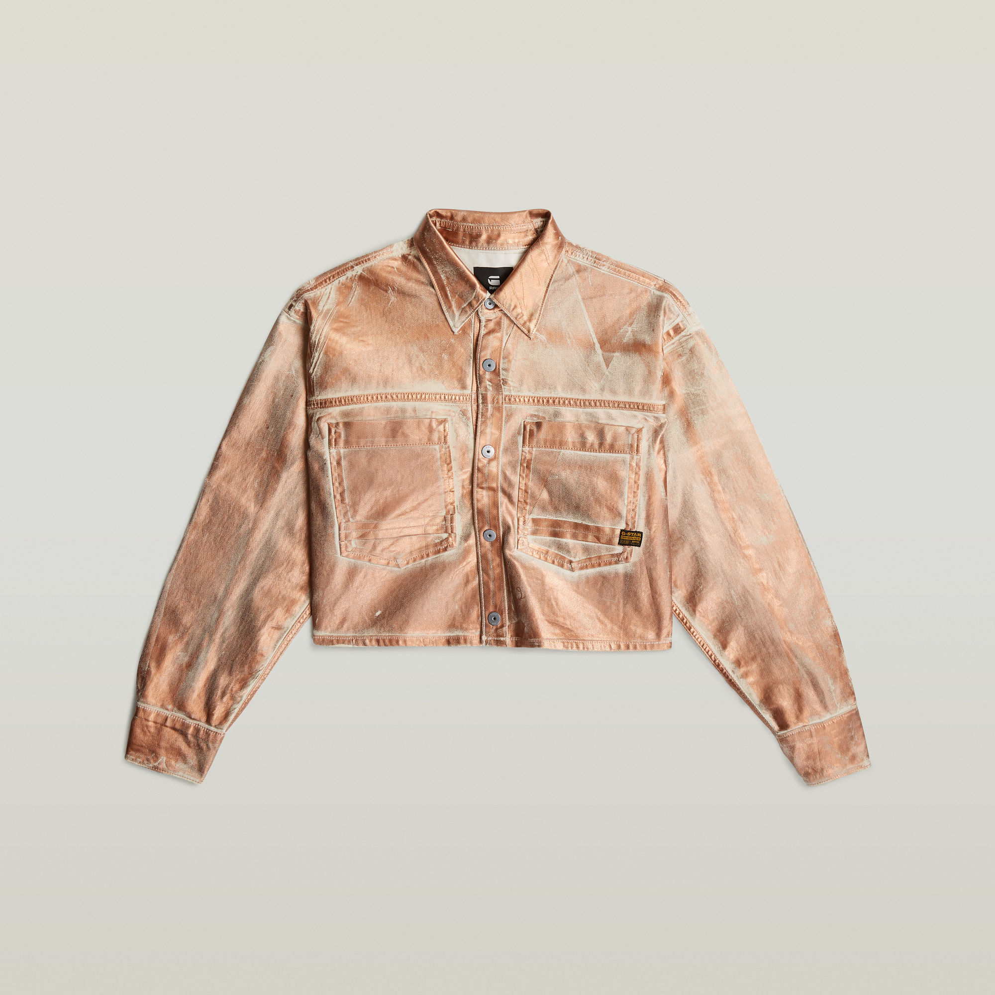 Thumbnail - Lässiges 2-Pocket Overshirt - Pink - Damen
