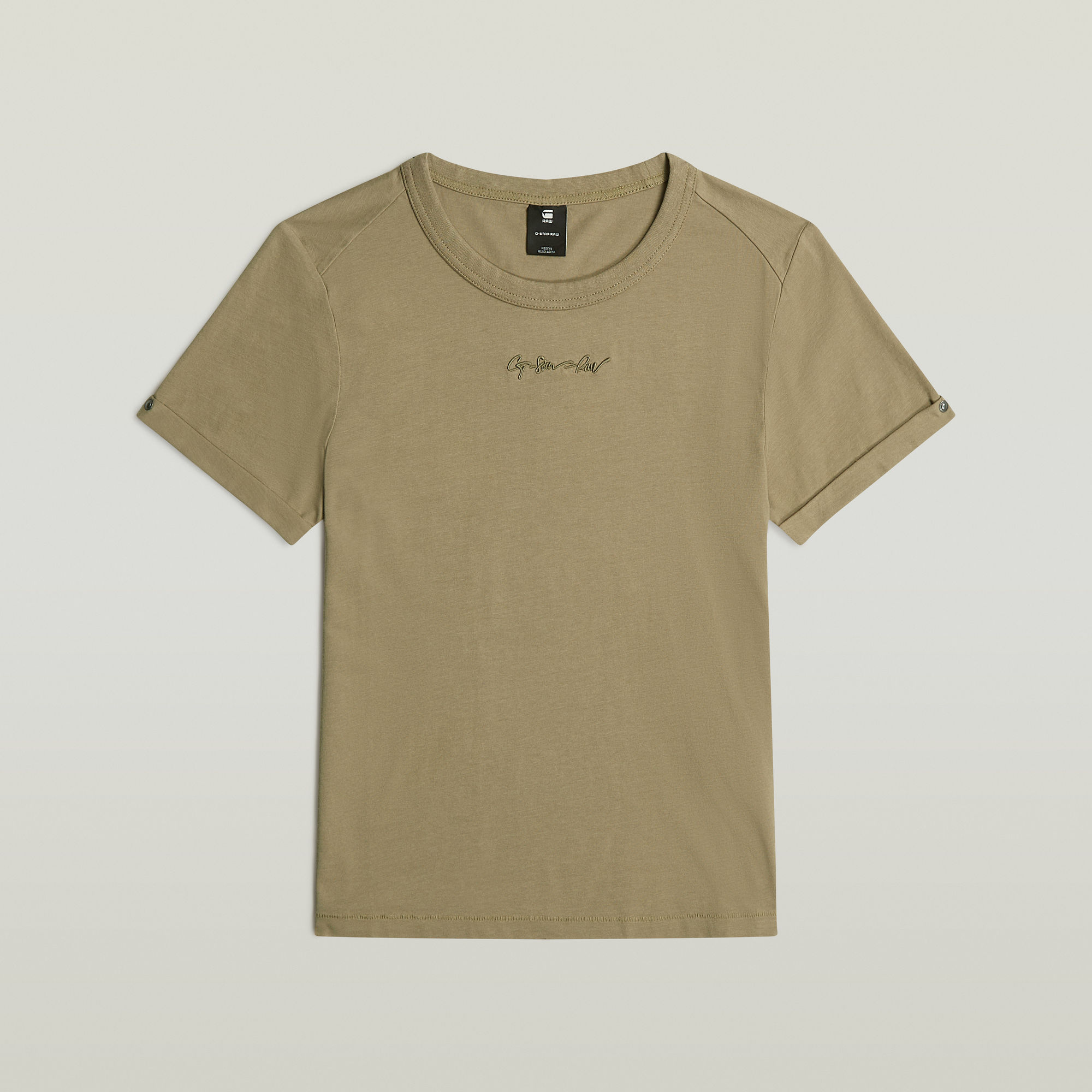 G-Star RAW Embro G-Script Logo Top Groen Dames