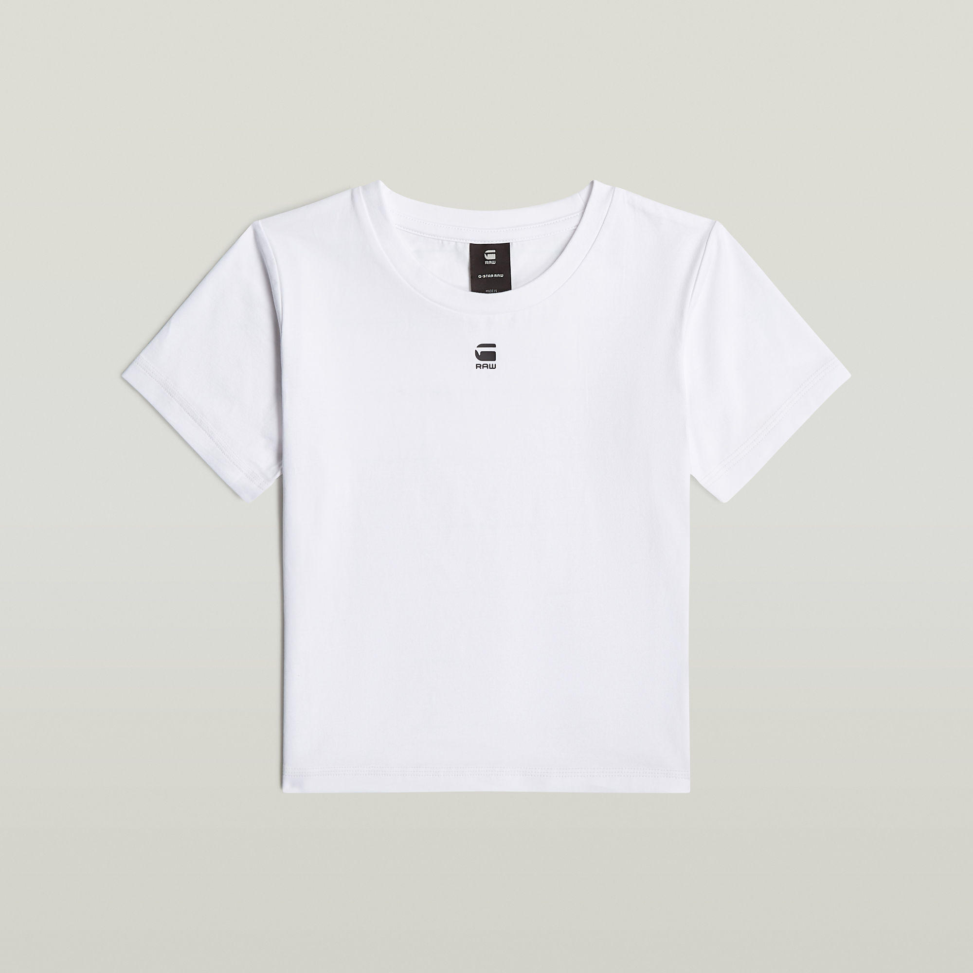G-Star RAW Cropped Mini Slim Top Wit Dames