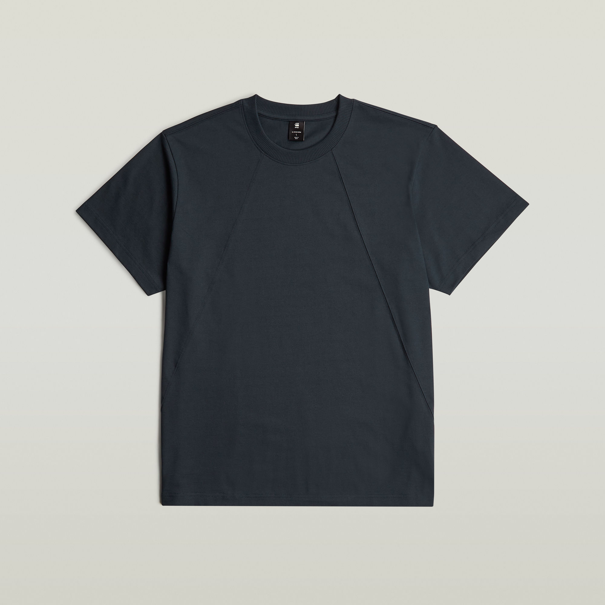 G-Star RAW Seam Detail Loose T-Shirt Donkerblauw Heren