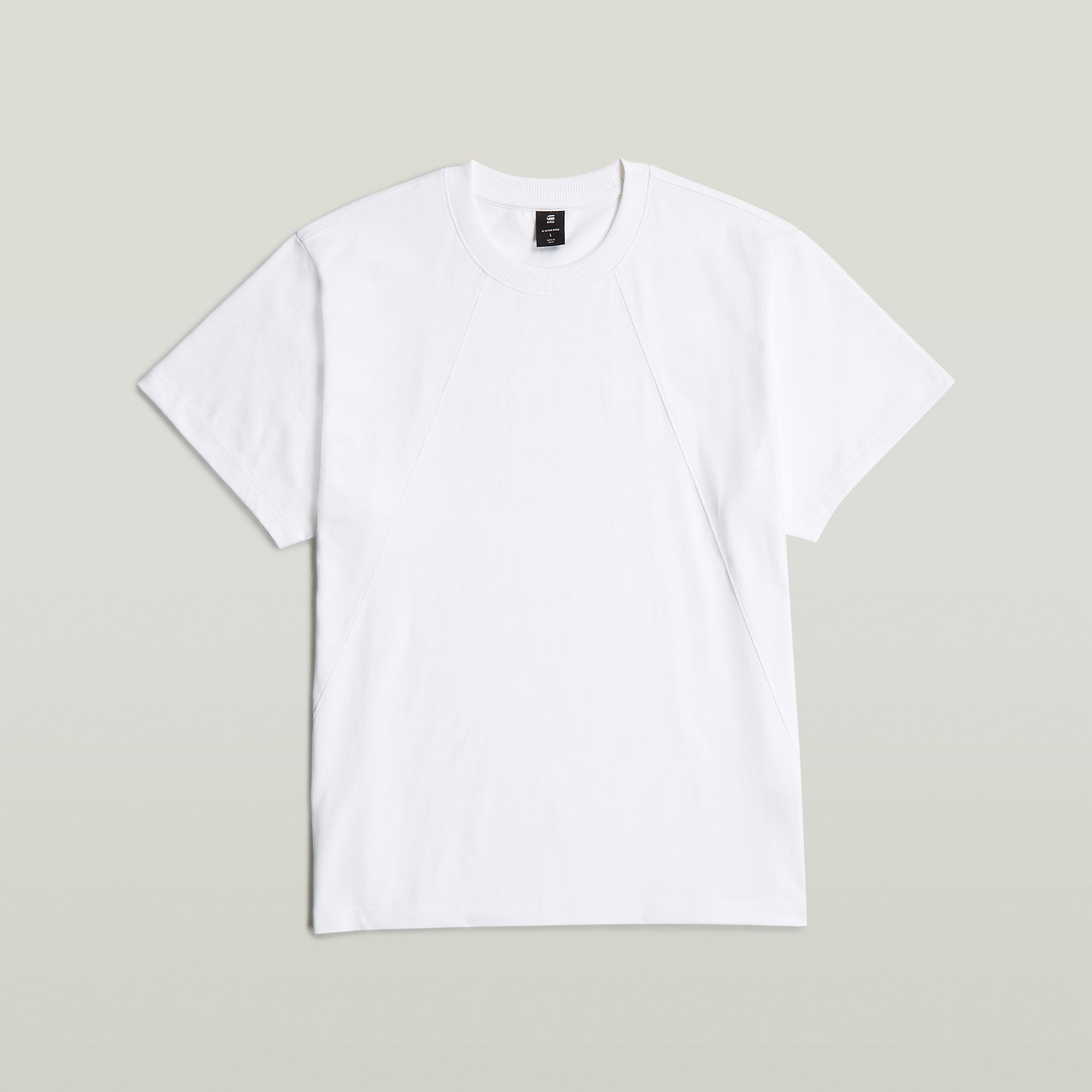 G-Star RAW Seam Detail Loose T-Shirt Wit Heren