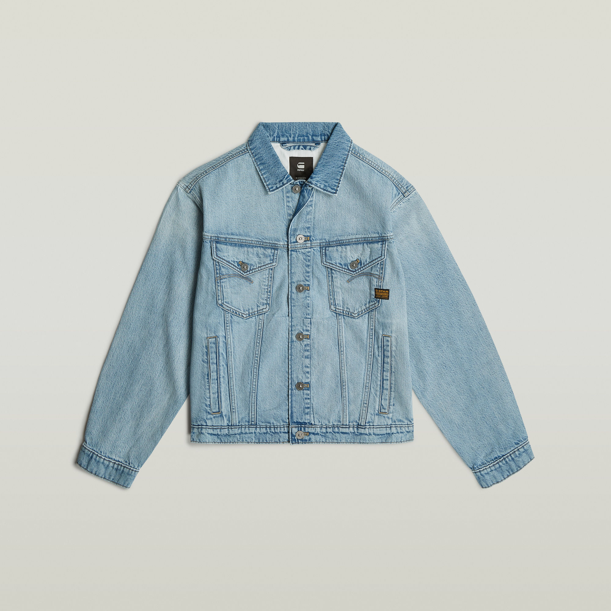 G-Star RAW Relaxed Denim Jack Lichtblauw Dames