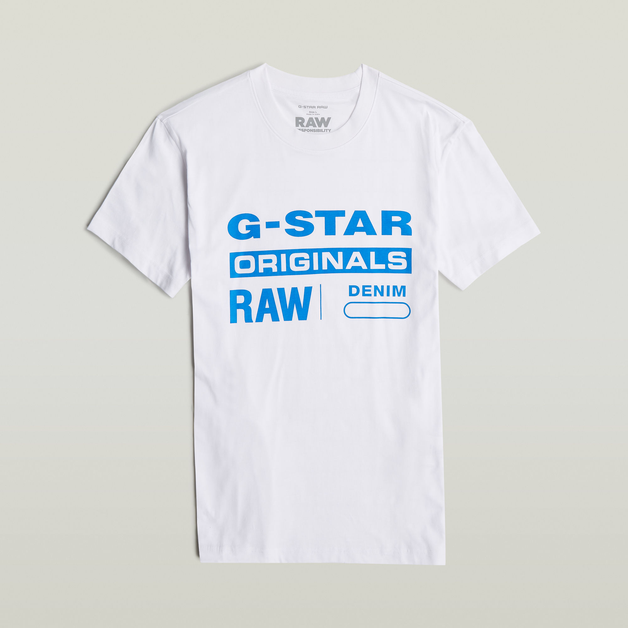 G-Star RAW Originals T-Shirt Wit Heren