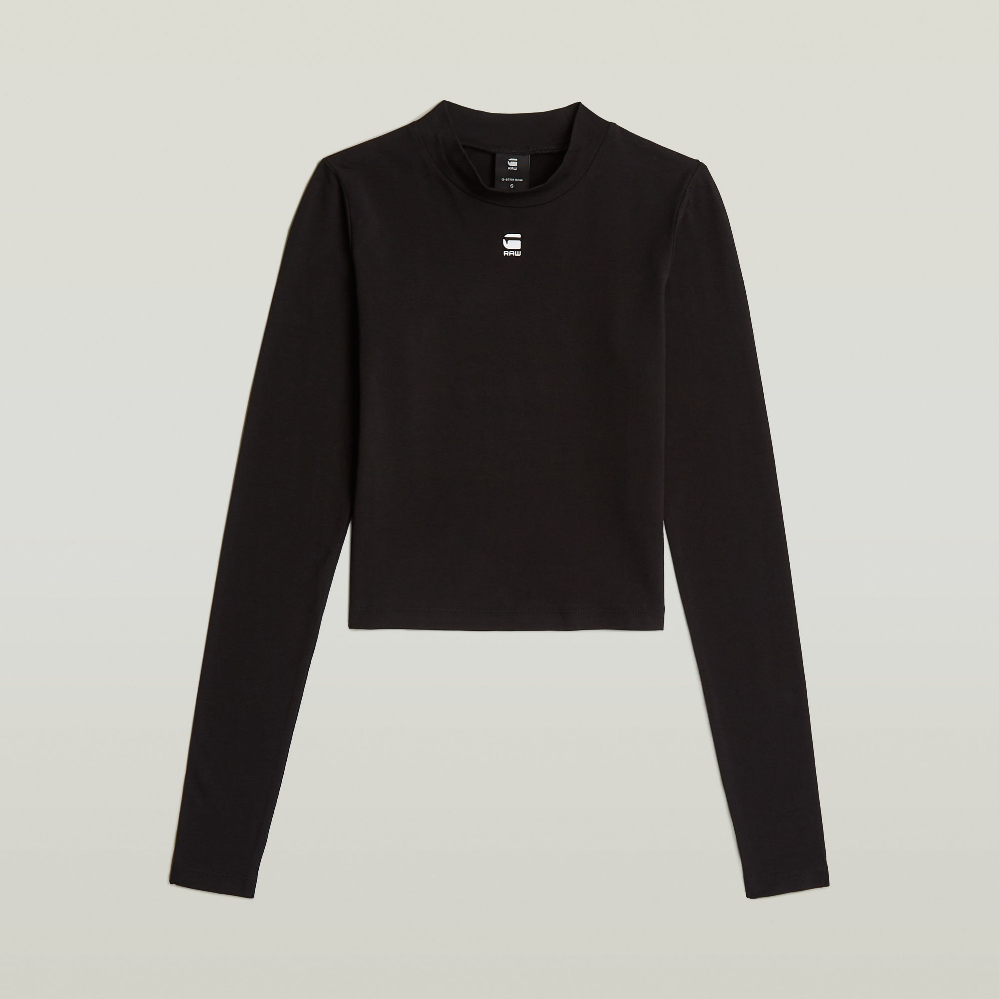 G-Star RAW Mock Slim Korte Top Zwart Dames