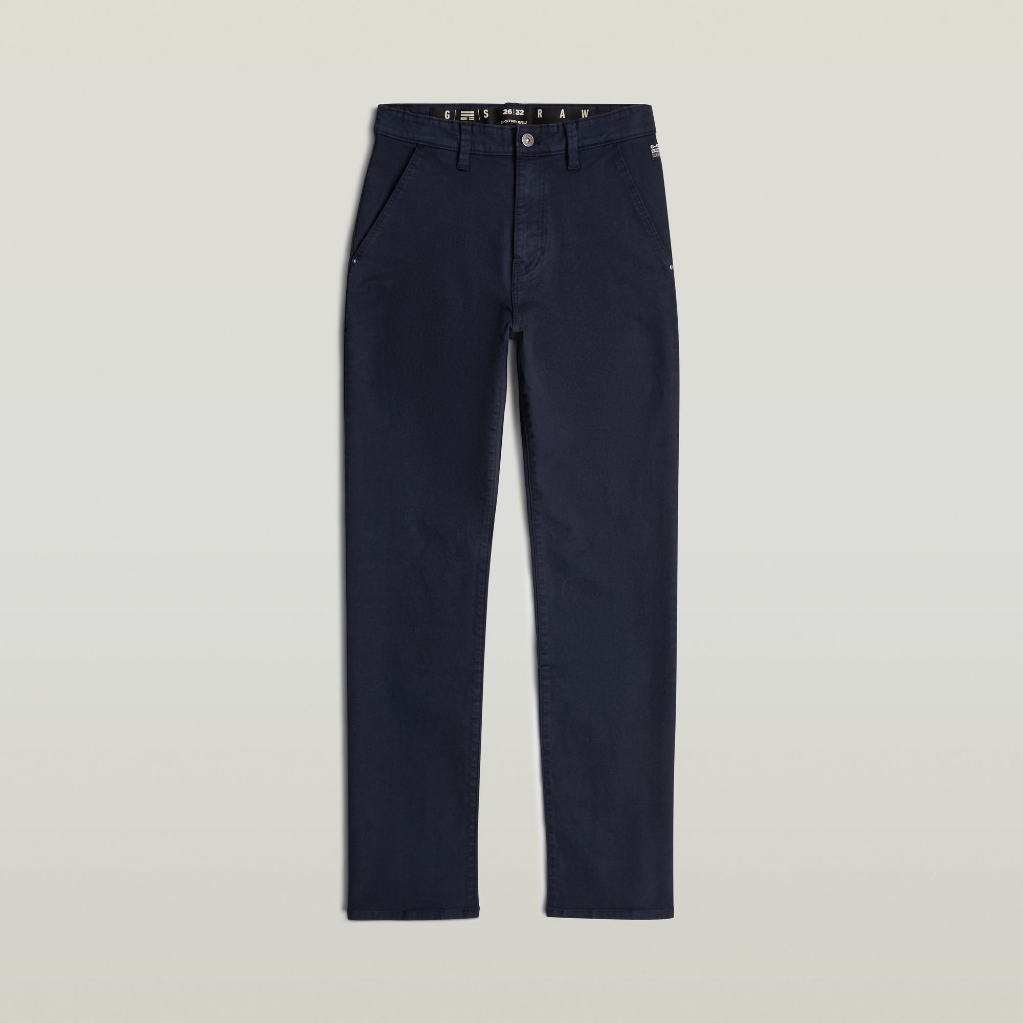 G-Star RAW Viktoria High Straight Chino Donkerblauw Dames