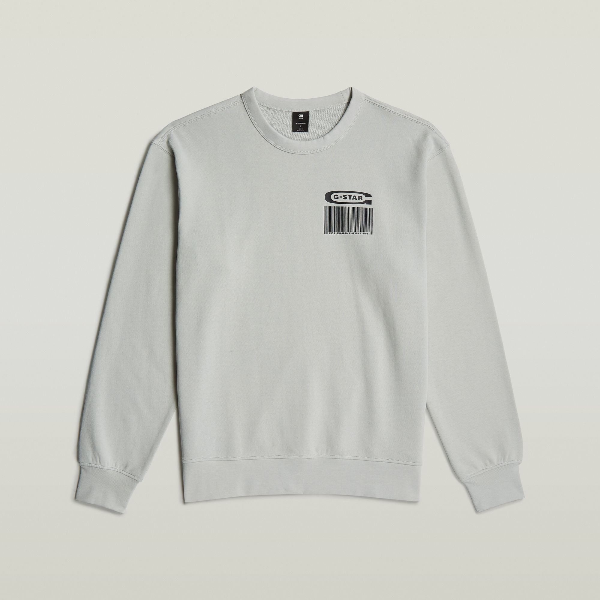 Thumbnail - Substance Back Graphic Relaxed Sweatshirt - Grau - Herren