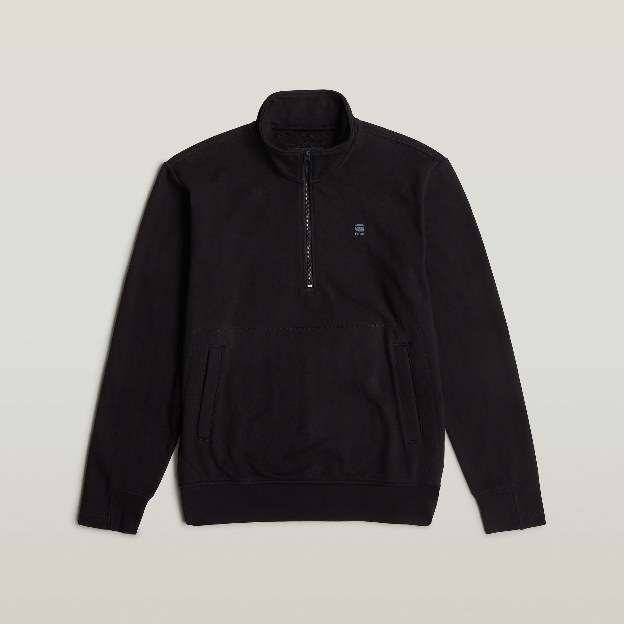 G-Star RAW Nifous Half Zip Sweater Zwart Heren