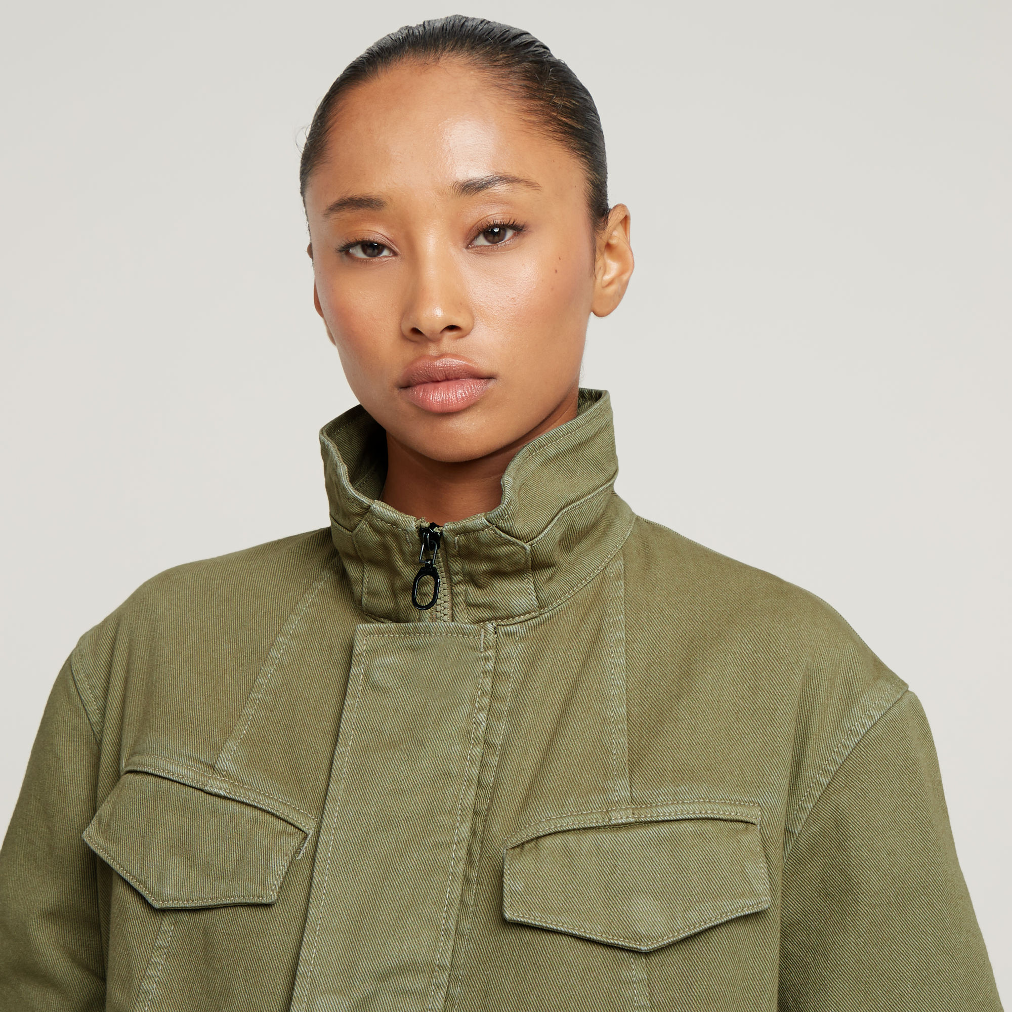 G-Star RAW Overdyed Parka Groen Dames