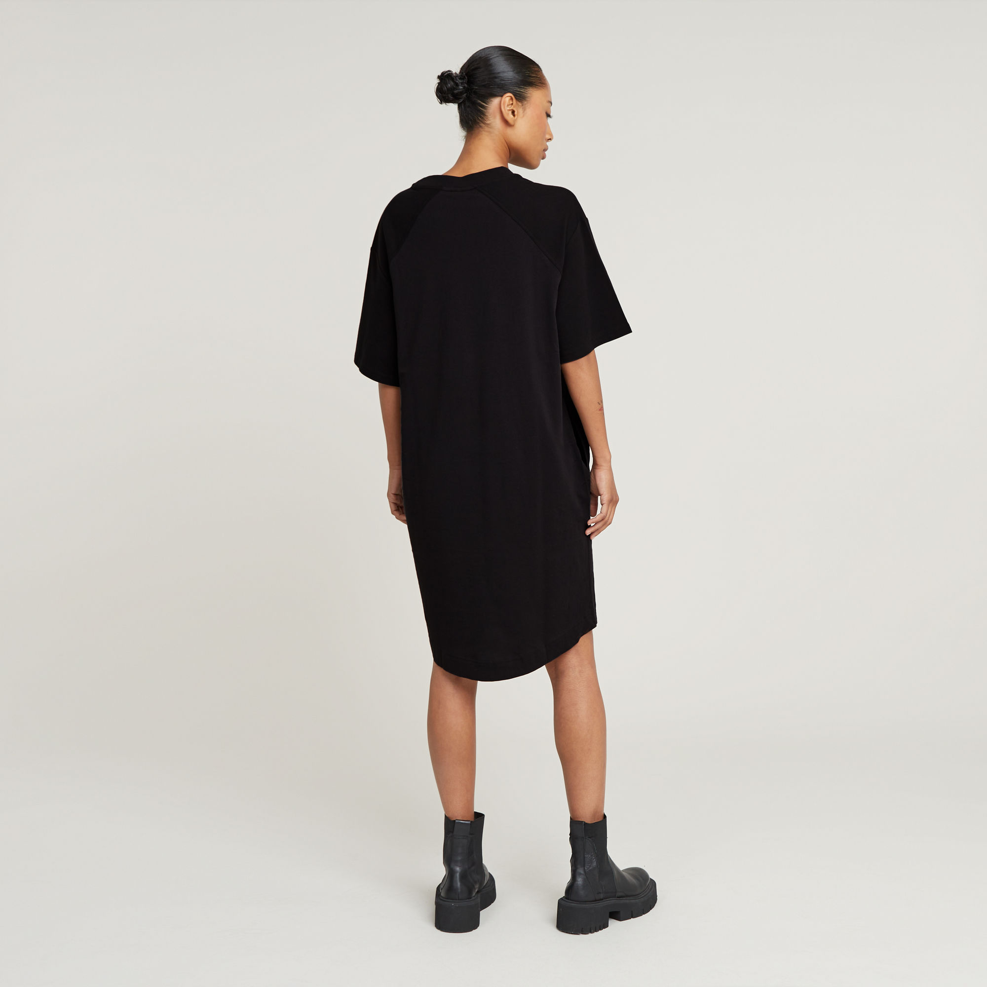 G-Star RAW Saddle Sleeve Loose T-Shirt Jurk Zwart Dames