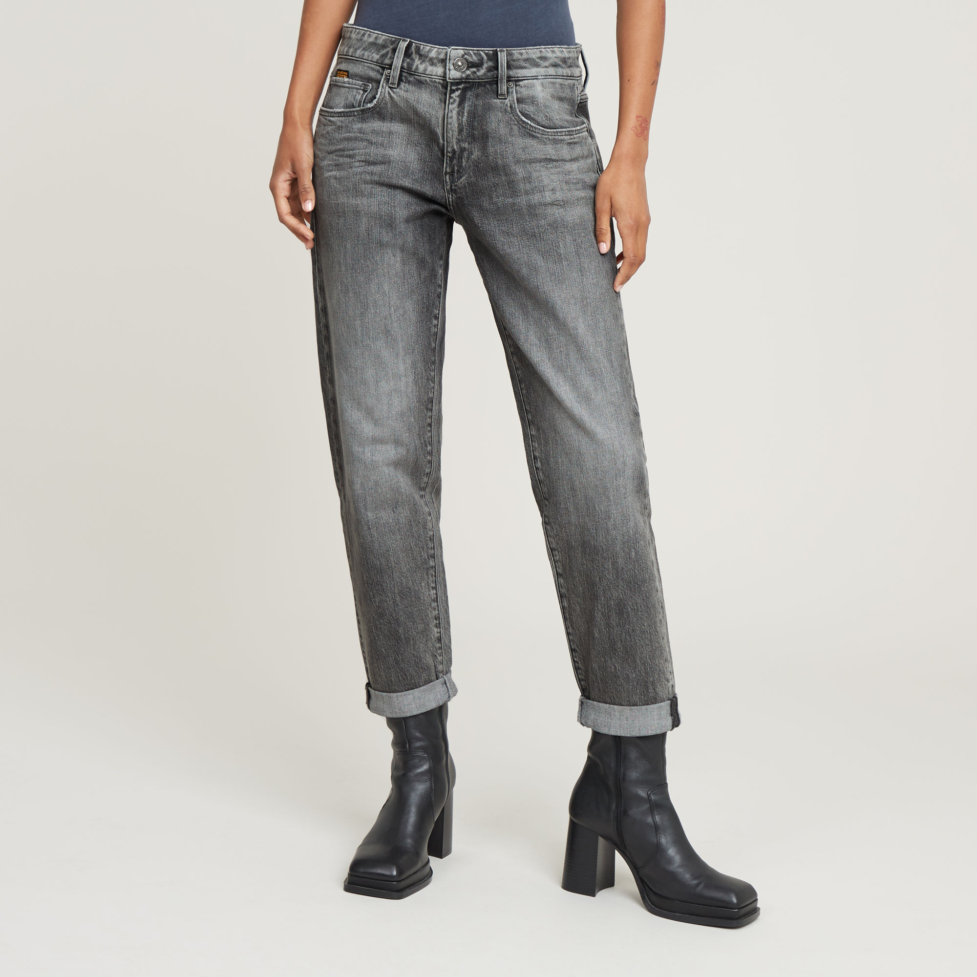 Kate Boyfriend Jeans - Grau - Damen