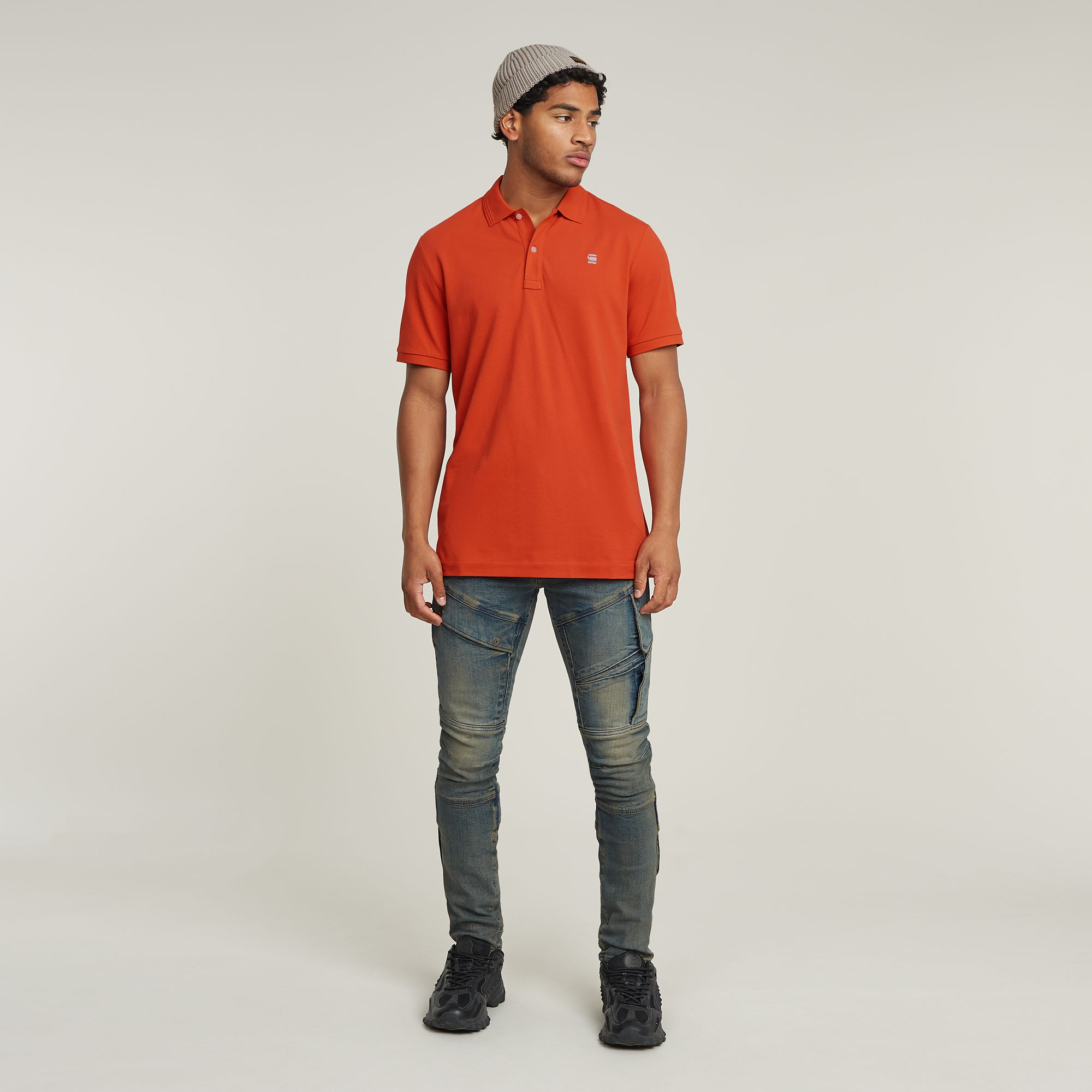 G-Star RAW Dunda Slim Polo Rood Heren