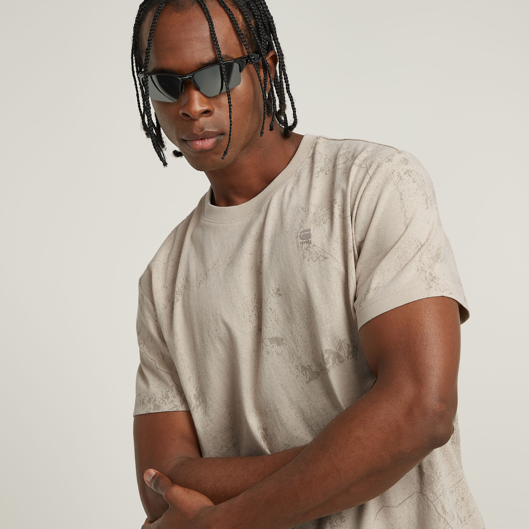 G-Star RAW Wash Allover T-Shirt Meerkleurig Heren