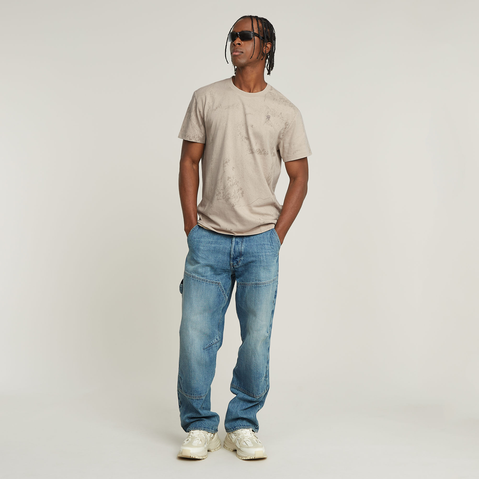 G-Star RAW Wash Allover T-Shirt Meerkleurig Heren