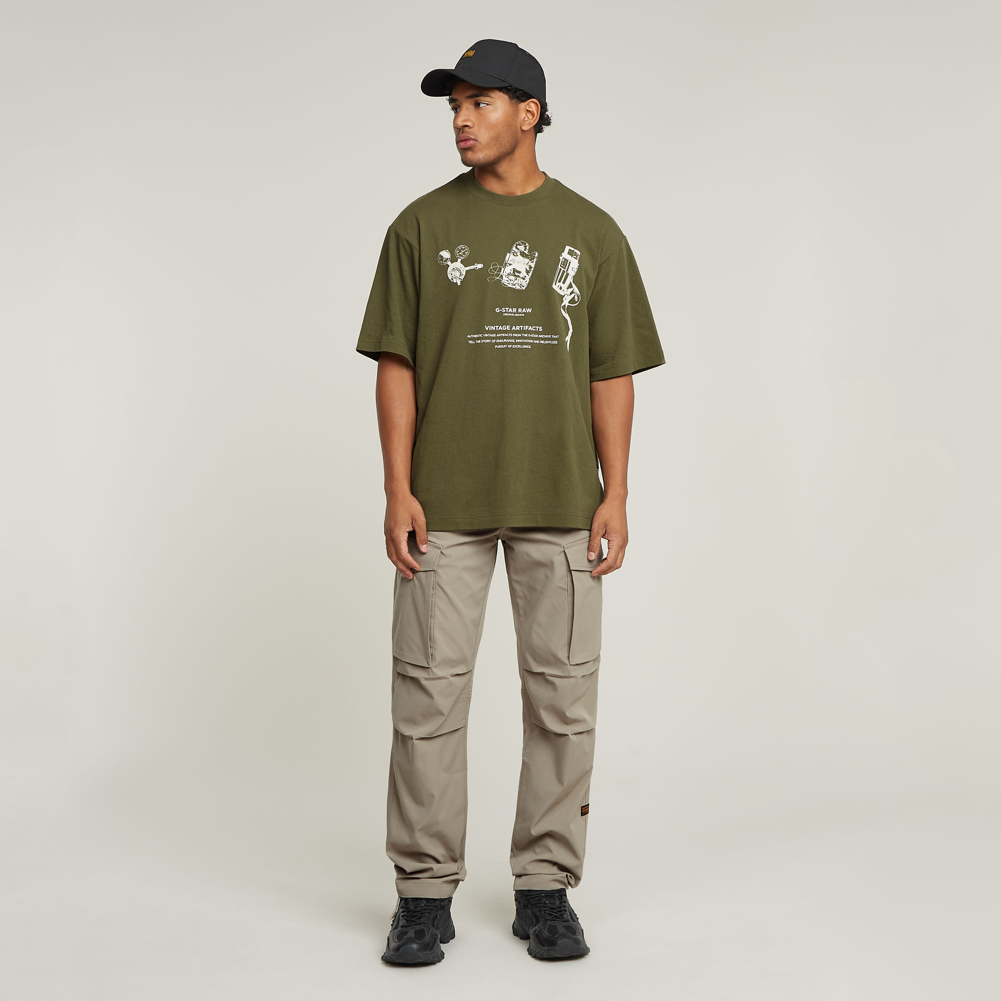 G-Star RAW Core Regular Cargo Broek Beige Heren