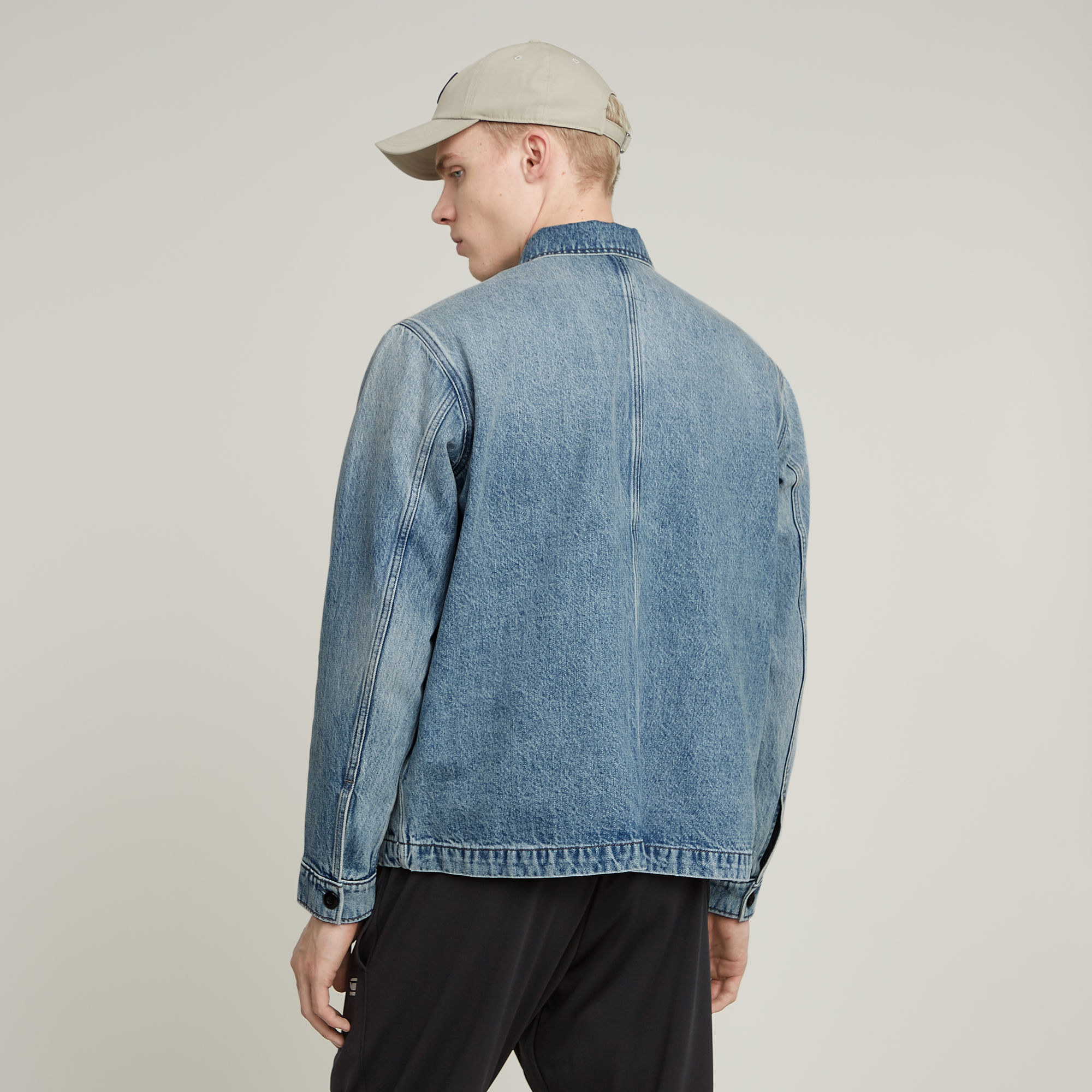 G-Star RAW Mosa Overshirt Lichtblauw Heren