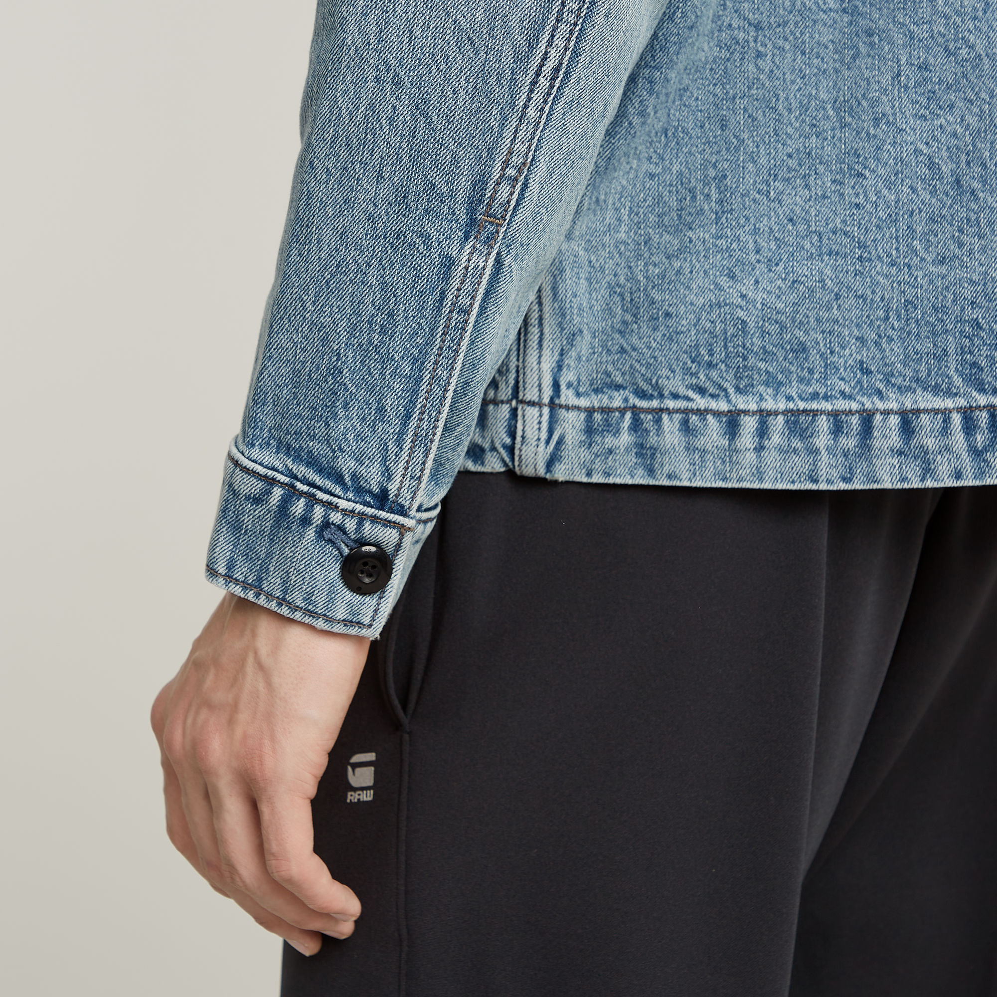 G-Star RAW Mosa Overshirt Lichtblauw Heren