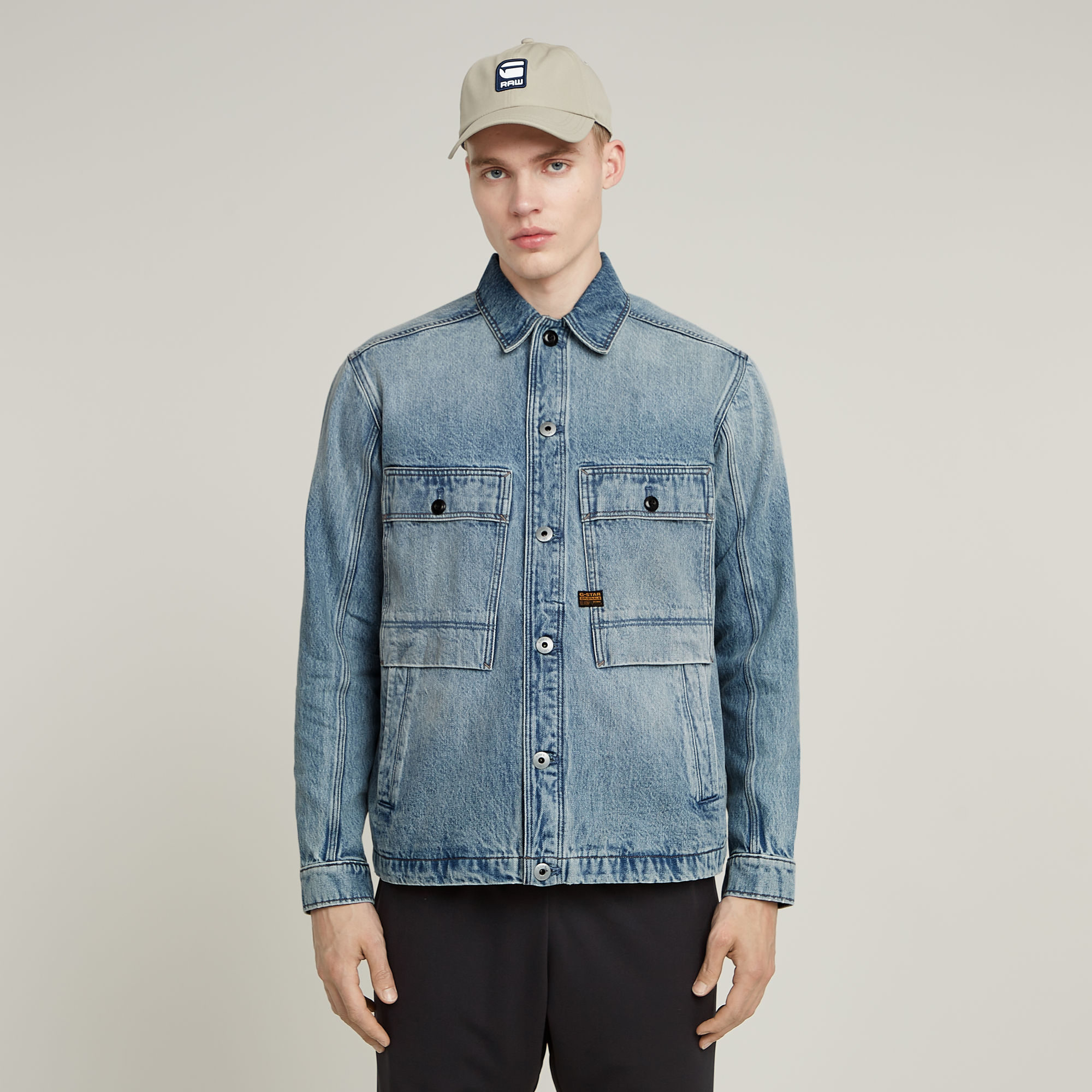 

Mosa Overshirt - Light blue - Men