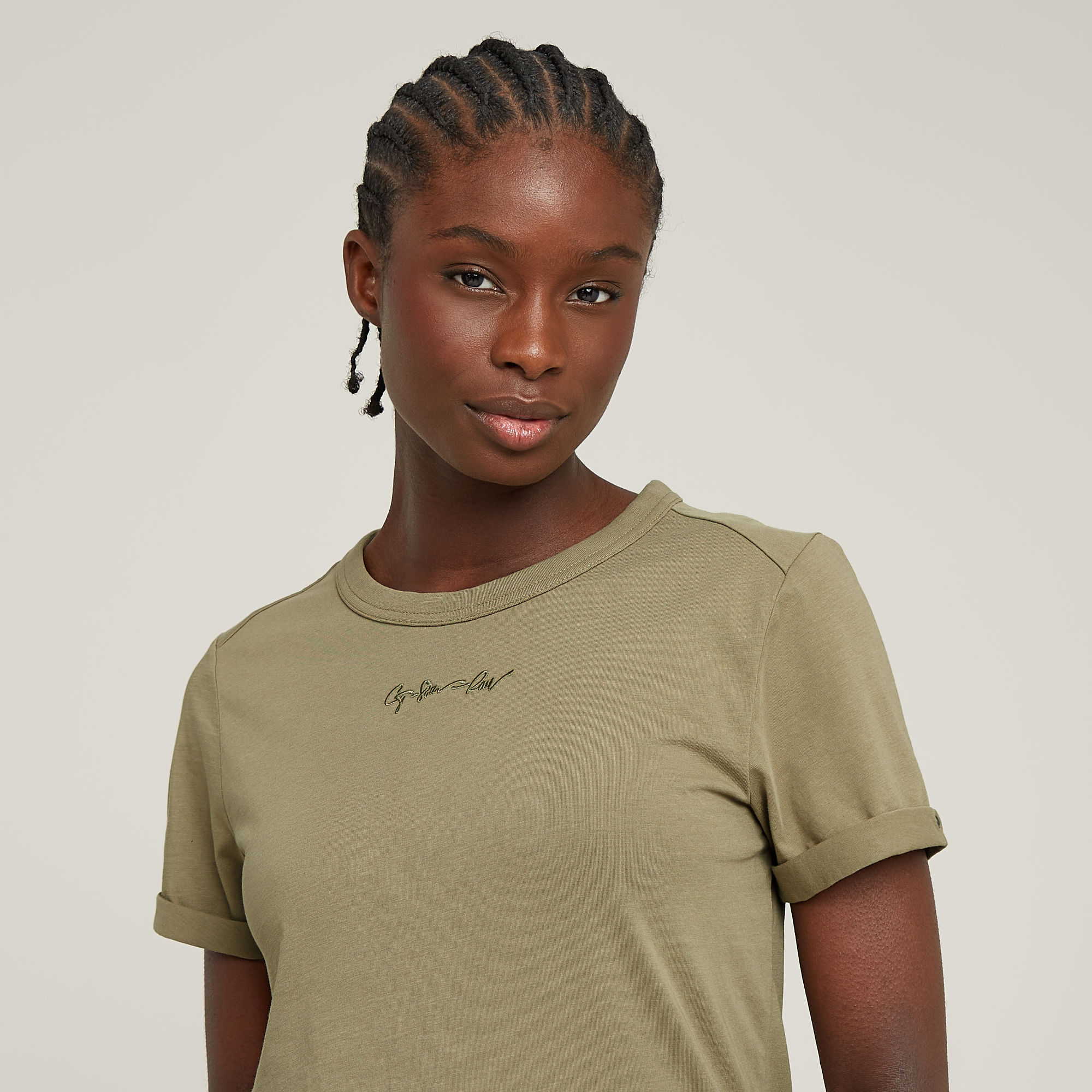 G-Star RAW Embro G-Script Logo Top Groen Dames