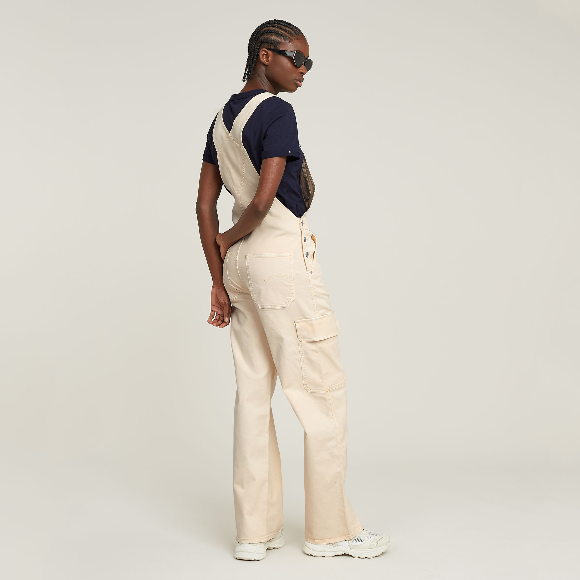 G-Star RAW Straight Tuinbroek Roze Dames