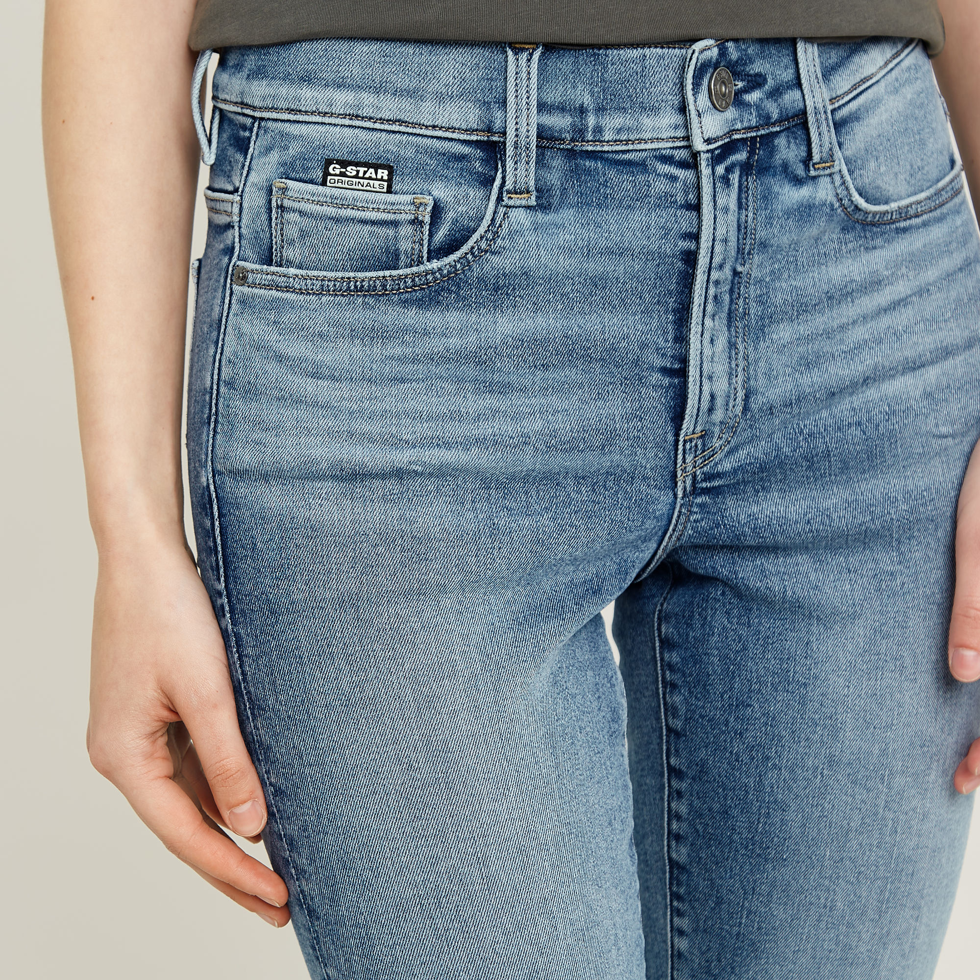 G-Star RAW Ace 2.0 Slim Straight Jeans Lichtblauw Dames