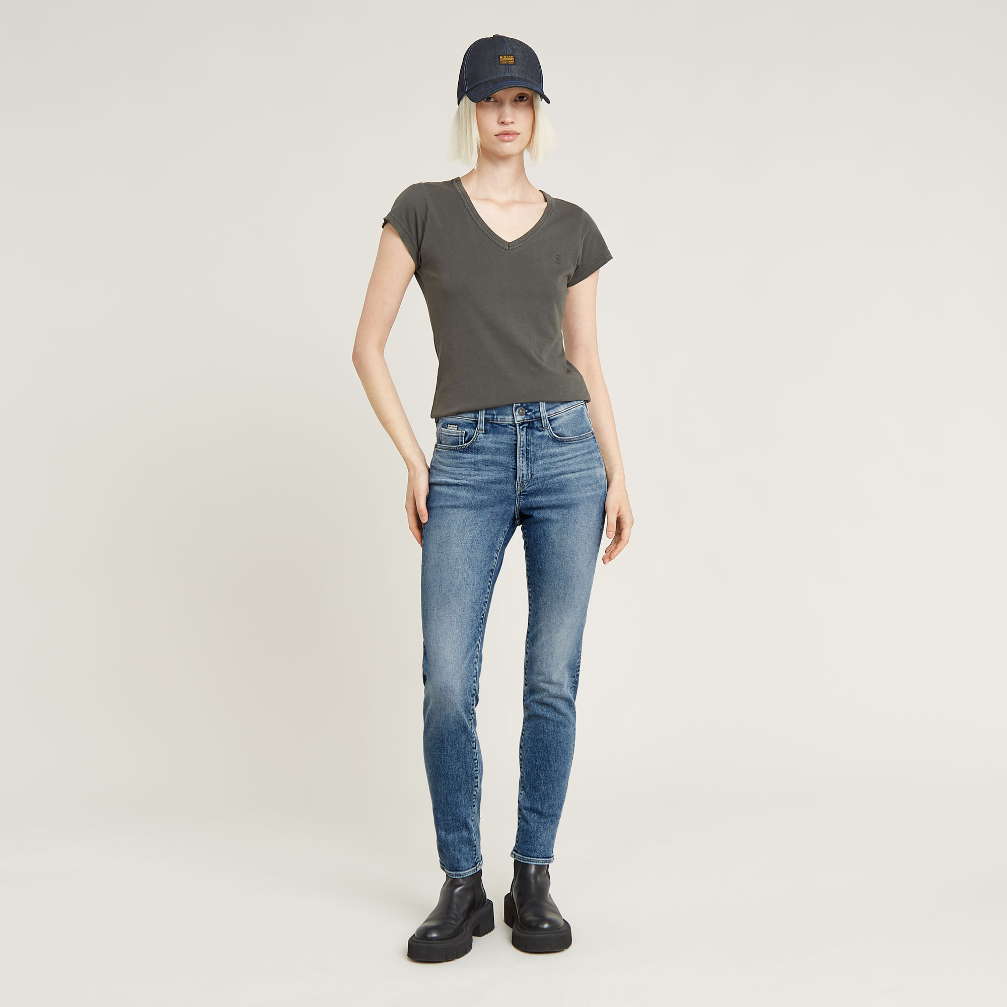 G-Star RAW Ace 2.0 Slim Straight Jeans Lichtblauw Dames
