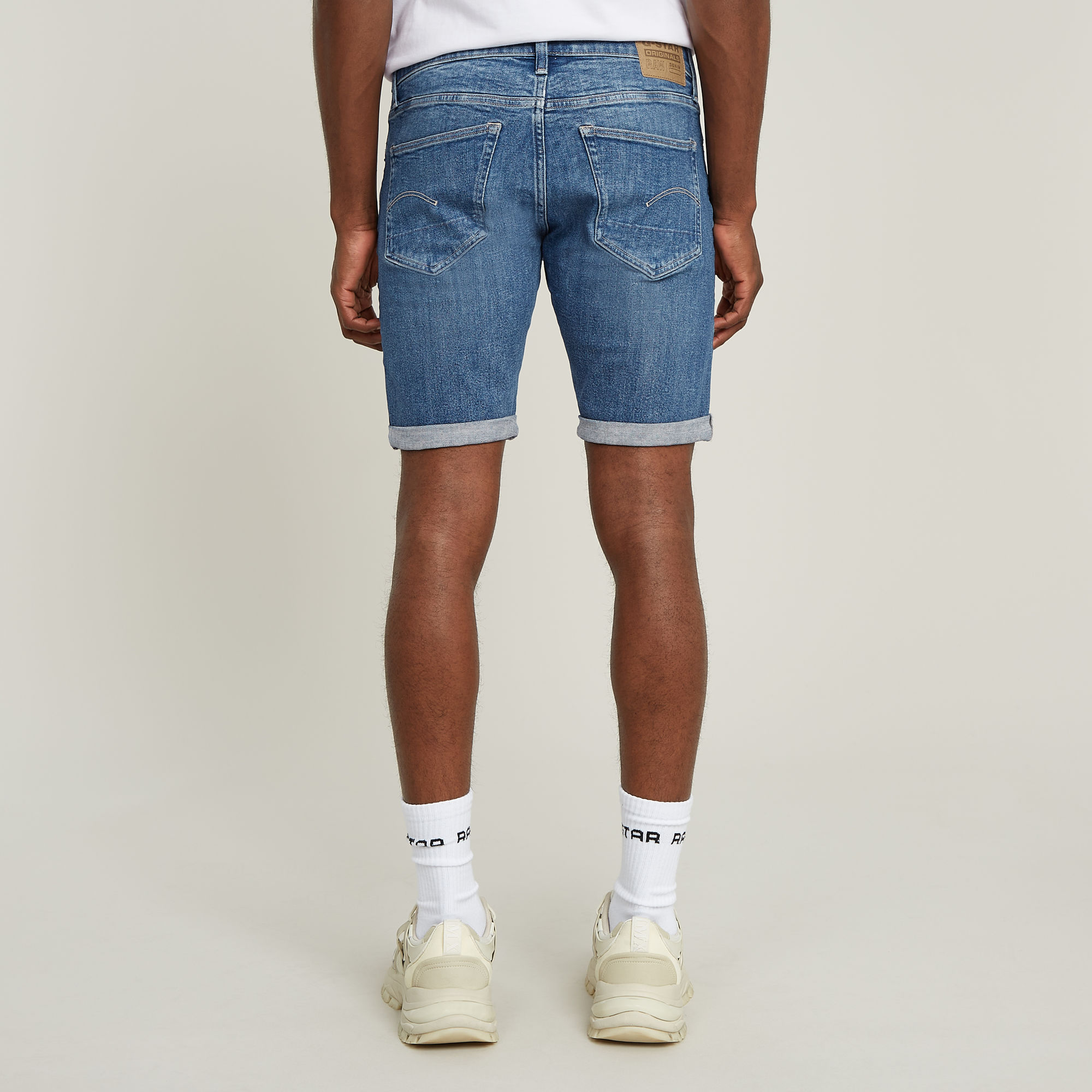 G-Star RAW 3301 Slim Denim Short Midden blauw Heren