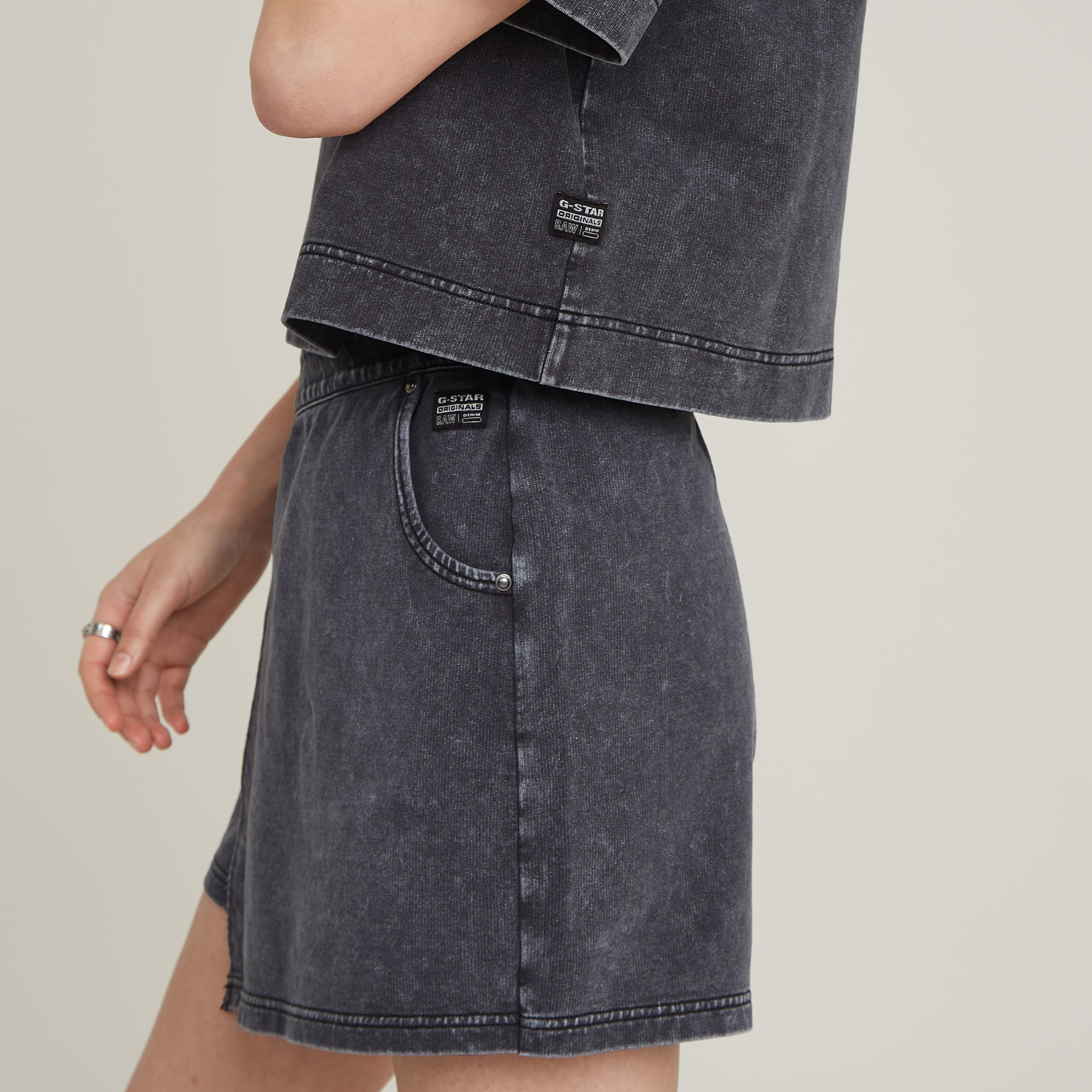 G-Star RAW Overdyed Polo Sweater Zwart Dames