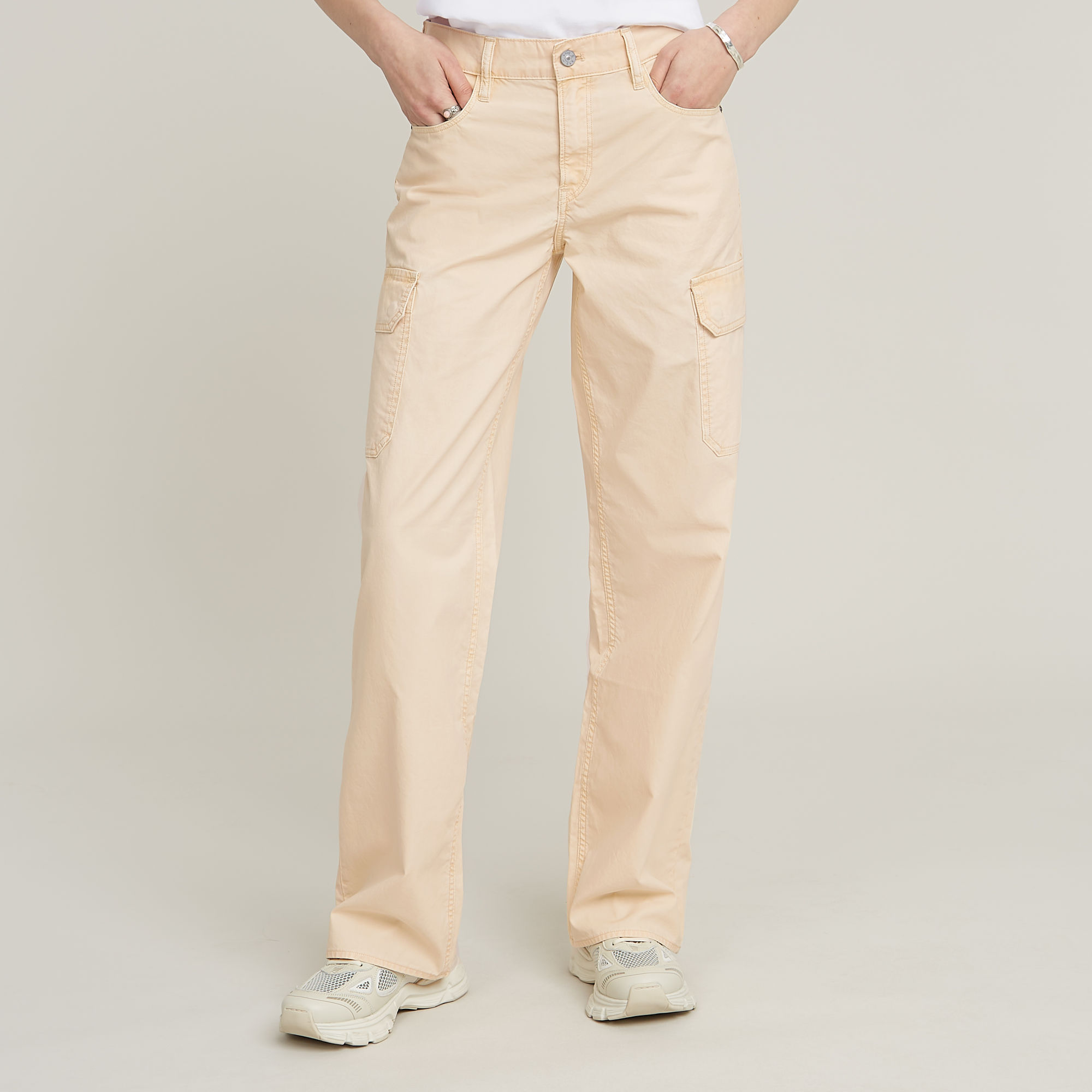 

Judee Low Waist Cargo Pants - Pink - Women