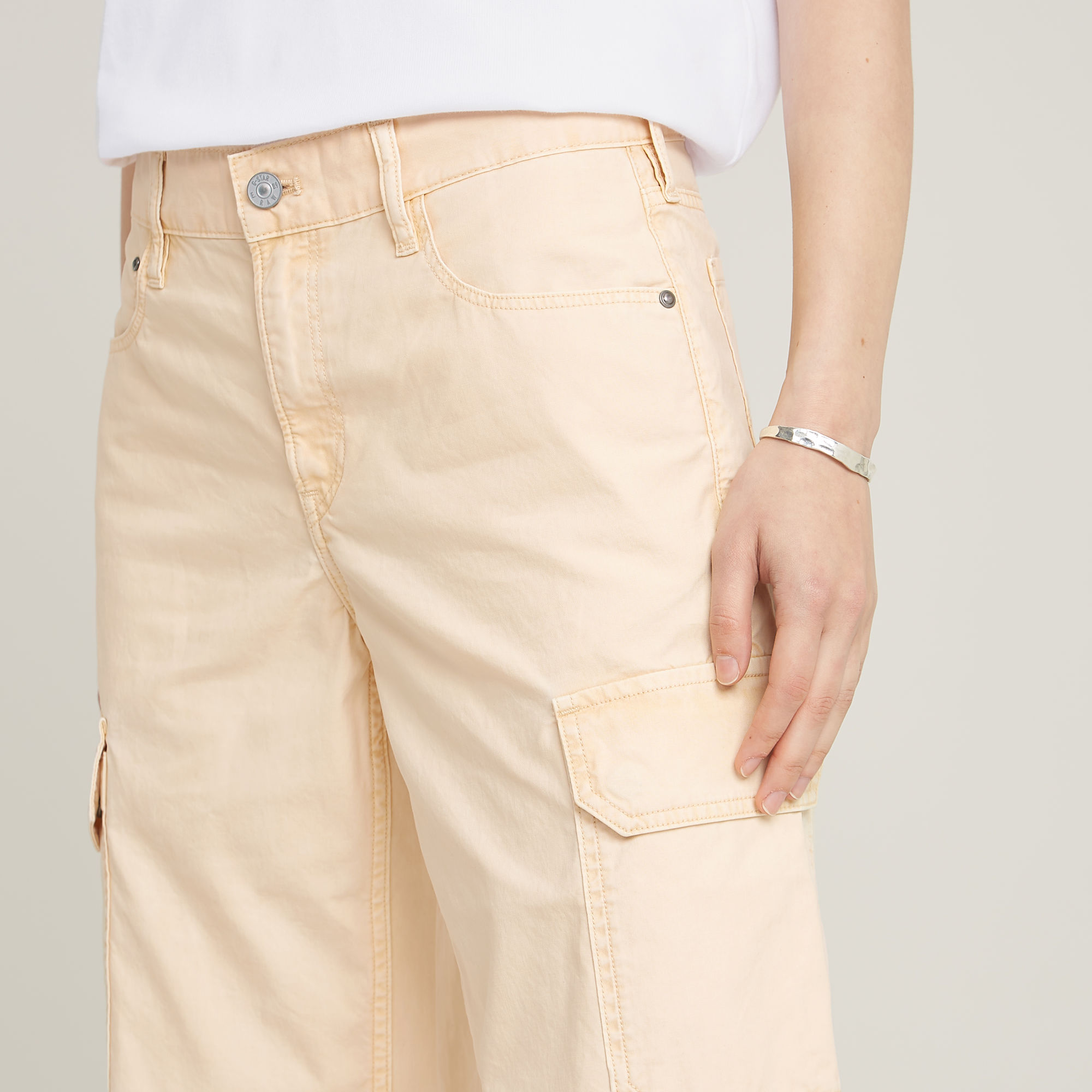G-Star RAW Judee Low Waist Cargobroek Roze Dames