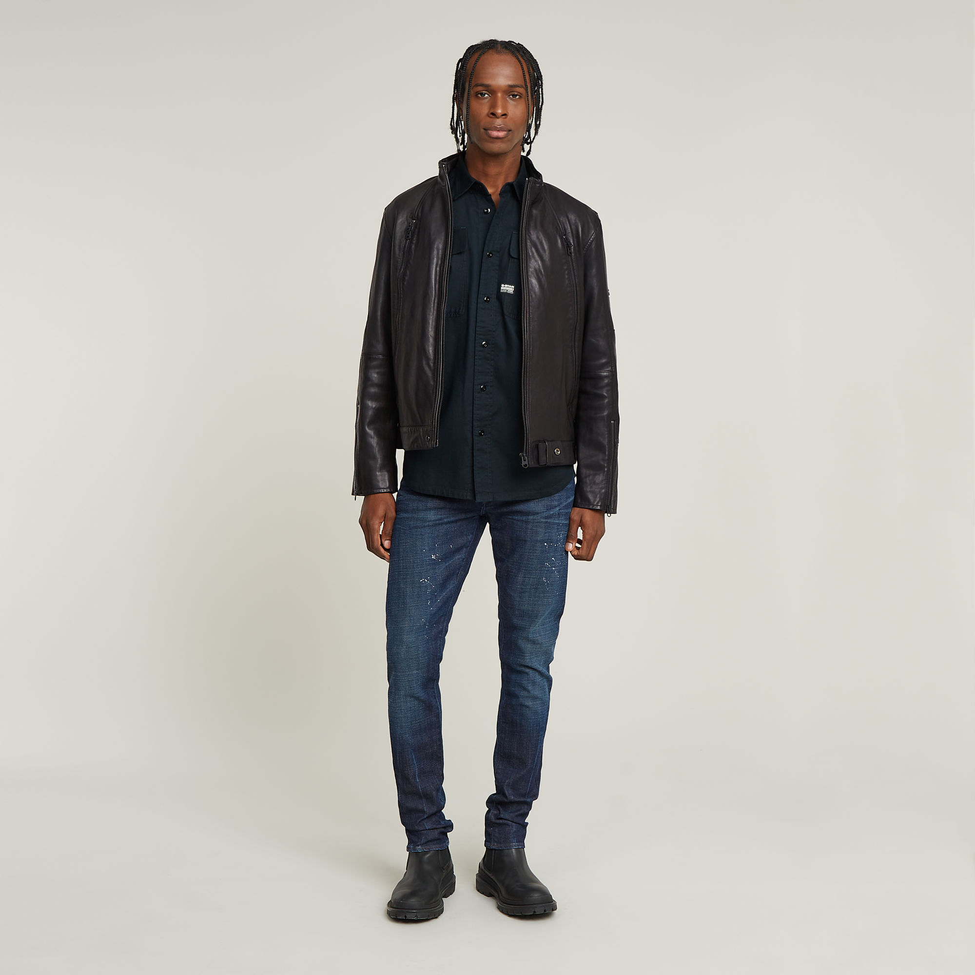 Thumbnail - Revend FWD Skinny Jeans - Dunkelblau - Herren